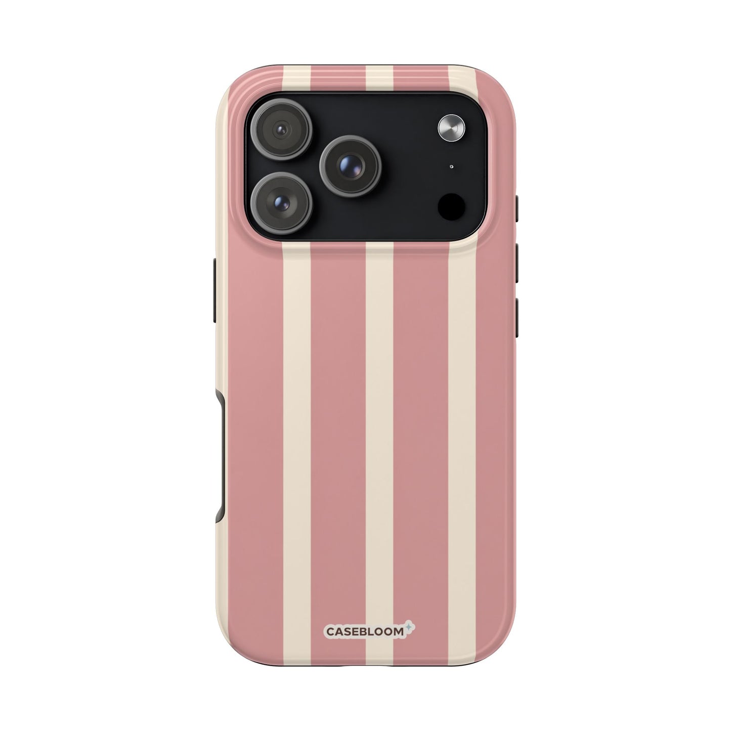 Dusty Rose Stripe - iPhone Case