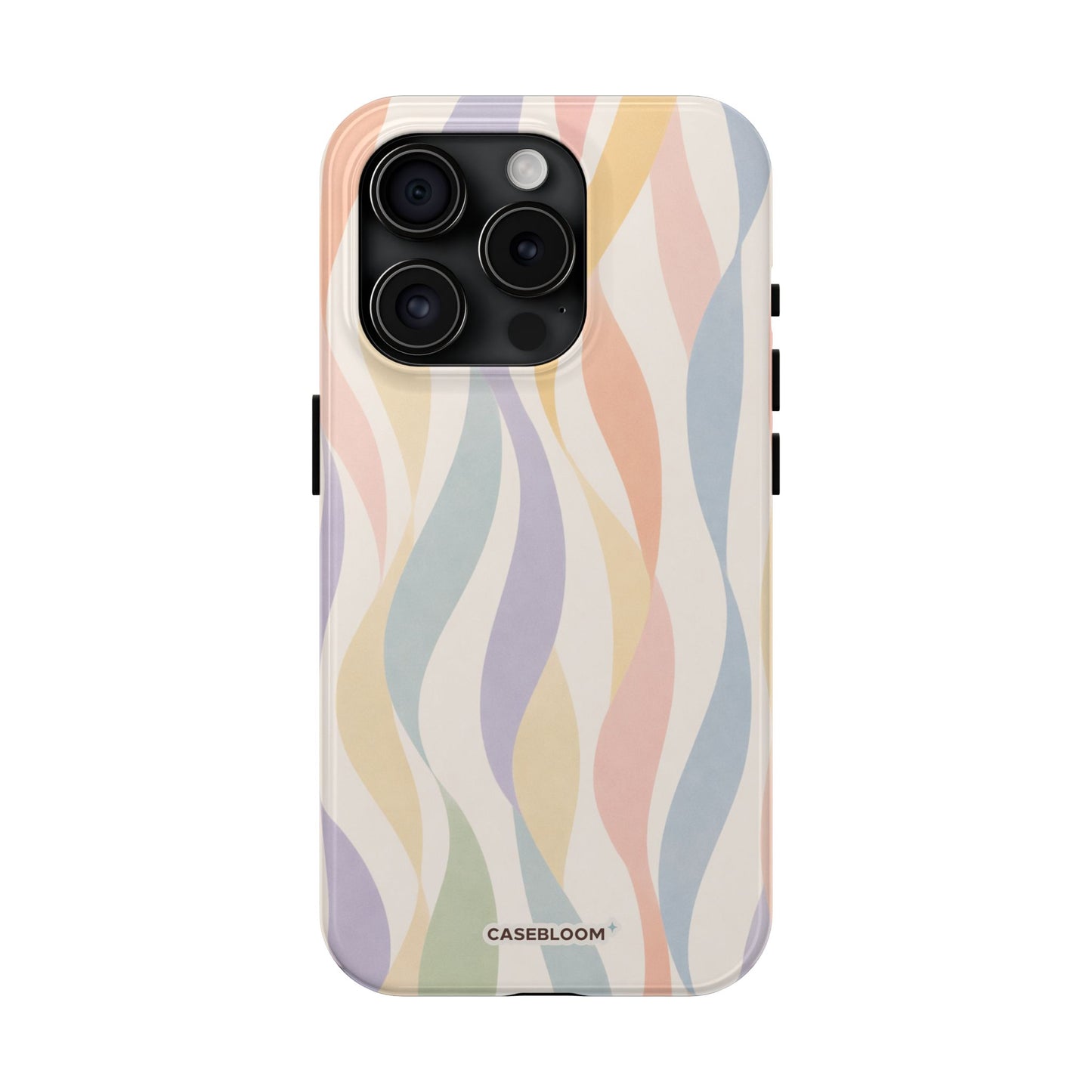 Pastel Wavy Bloom - iPhone Case