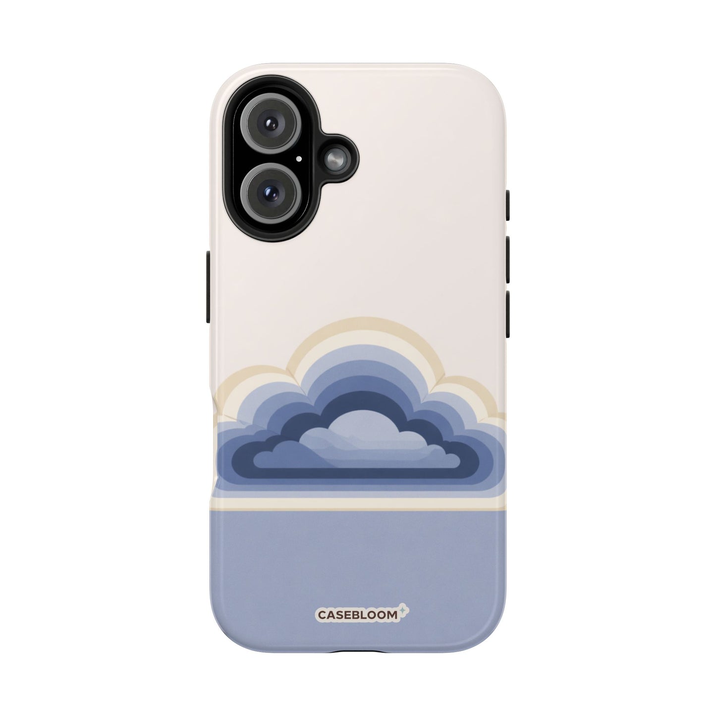 Blue Retro Cloud - iPhone Case