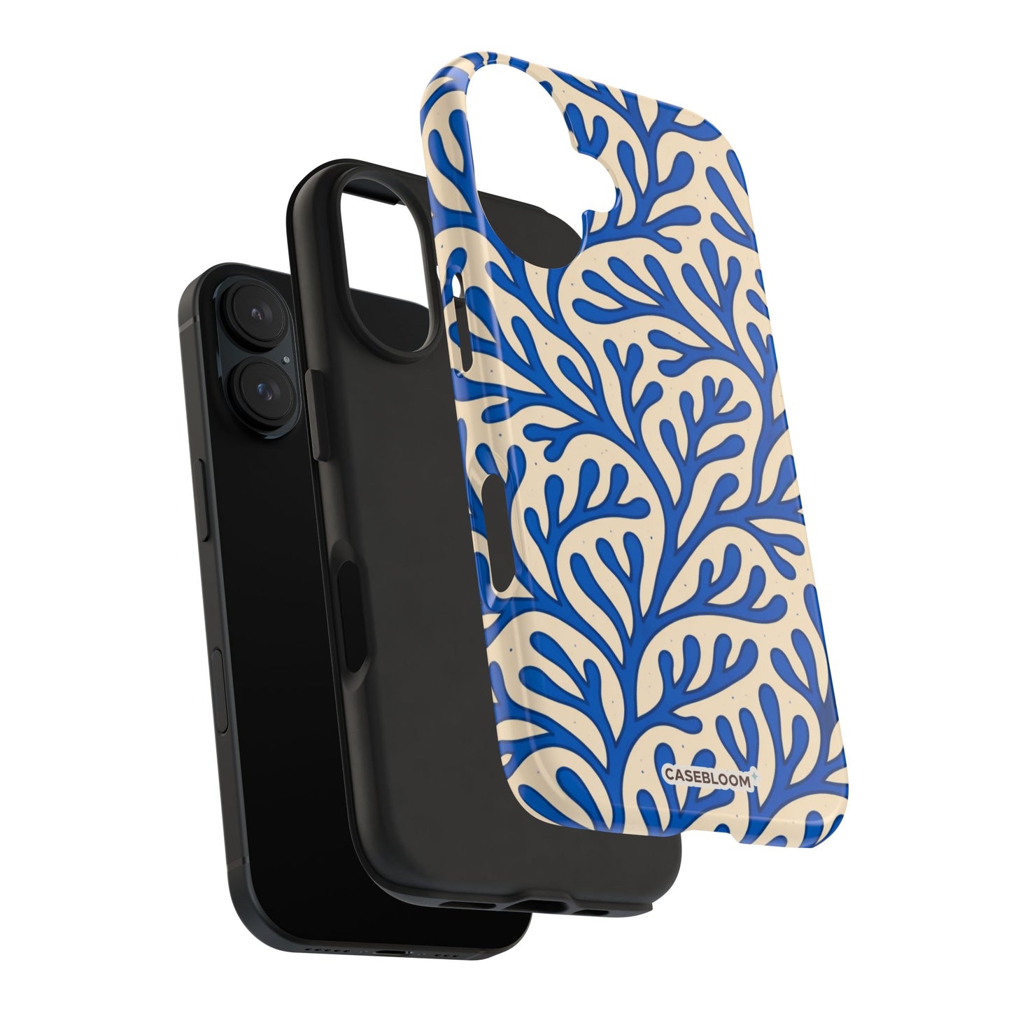Blue Coral Coastal - iPhone Case