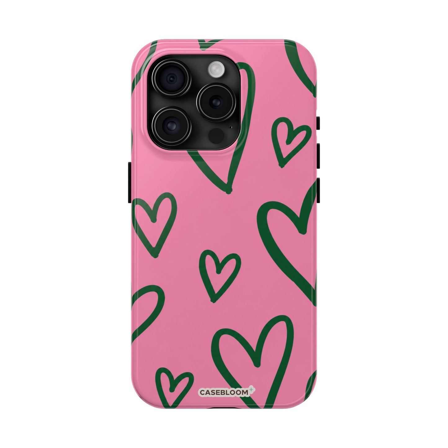 Pink Hearts - iPhone Case