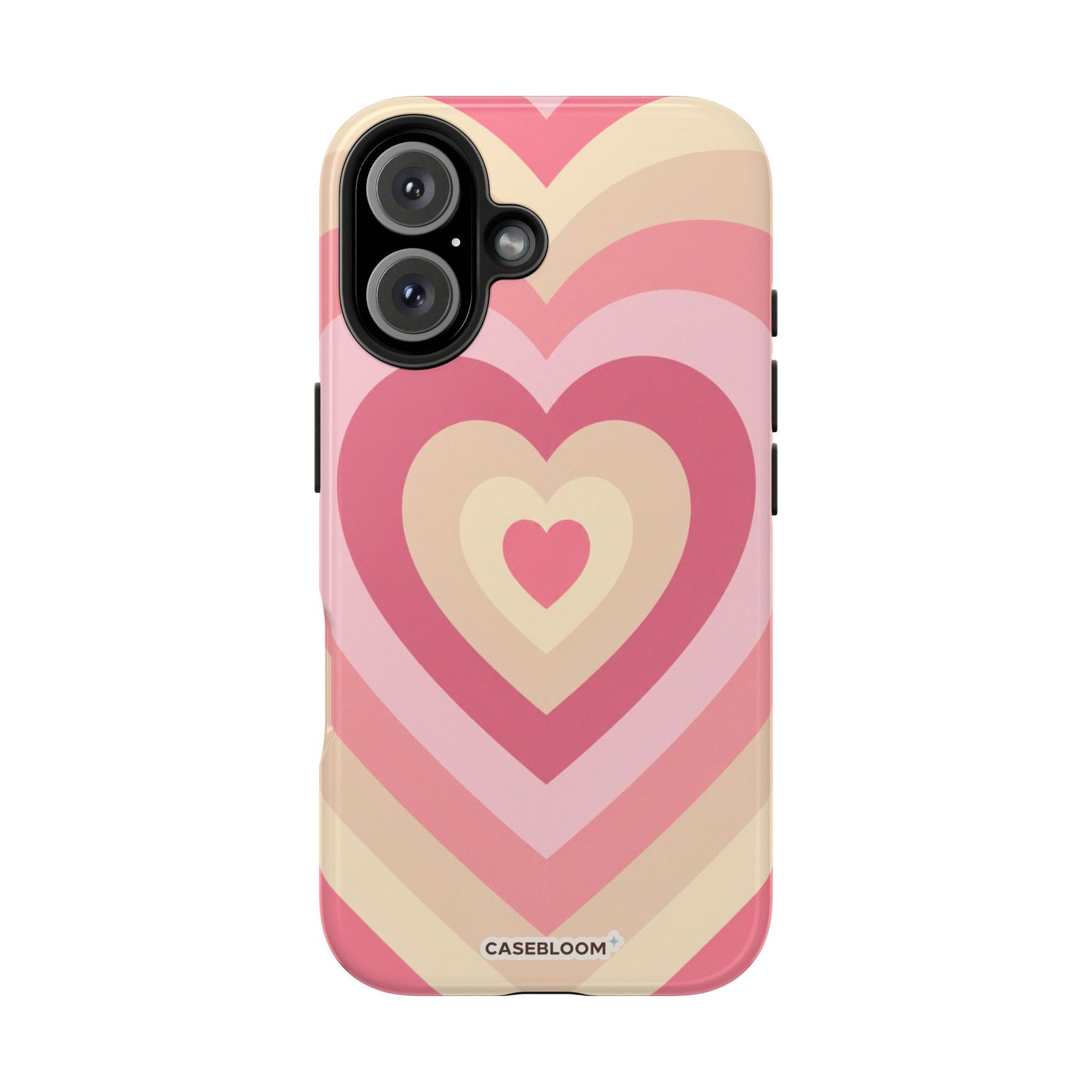 Heart Layers Pink - iPhone Case