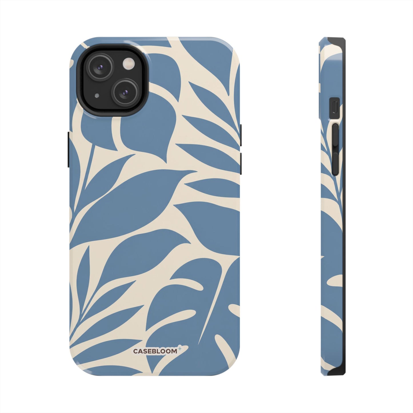 Misty Blue Botanica - iPhone Case