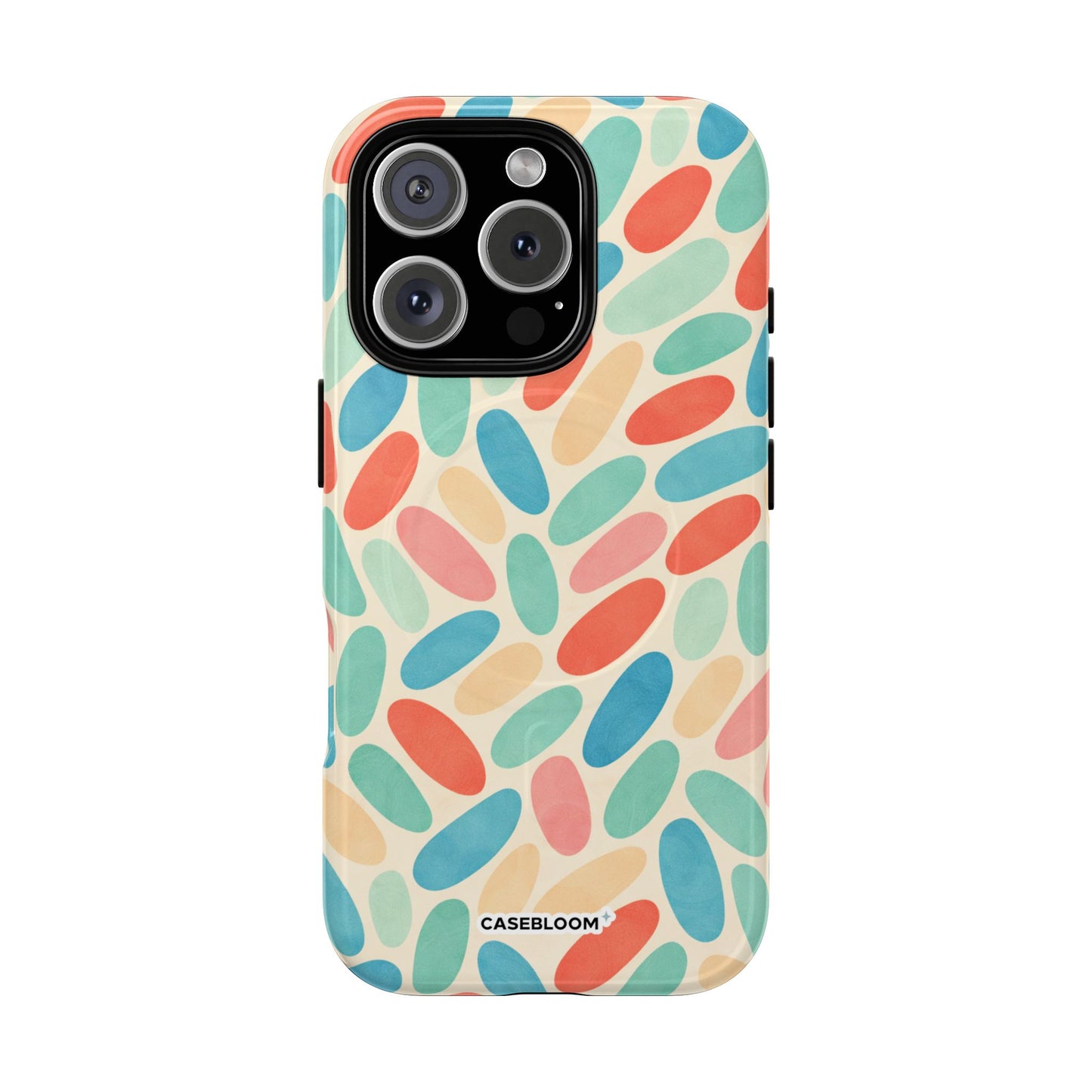 Retro Pastel Pebbles - iPhone Case