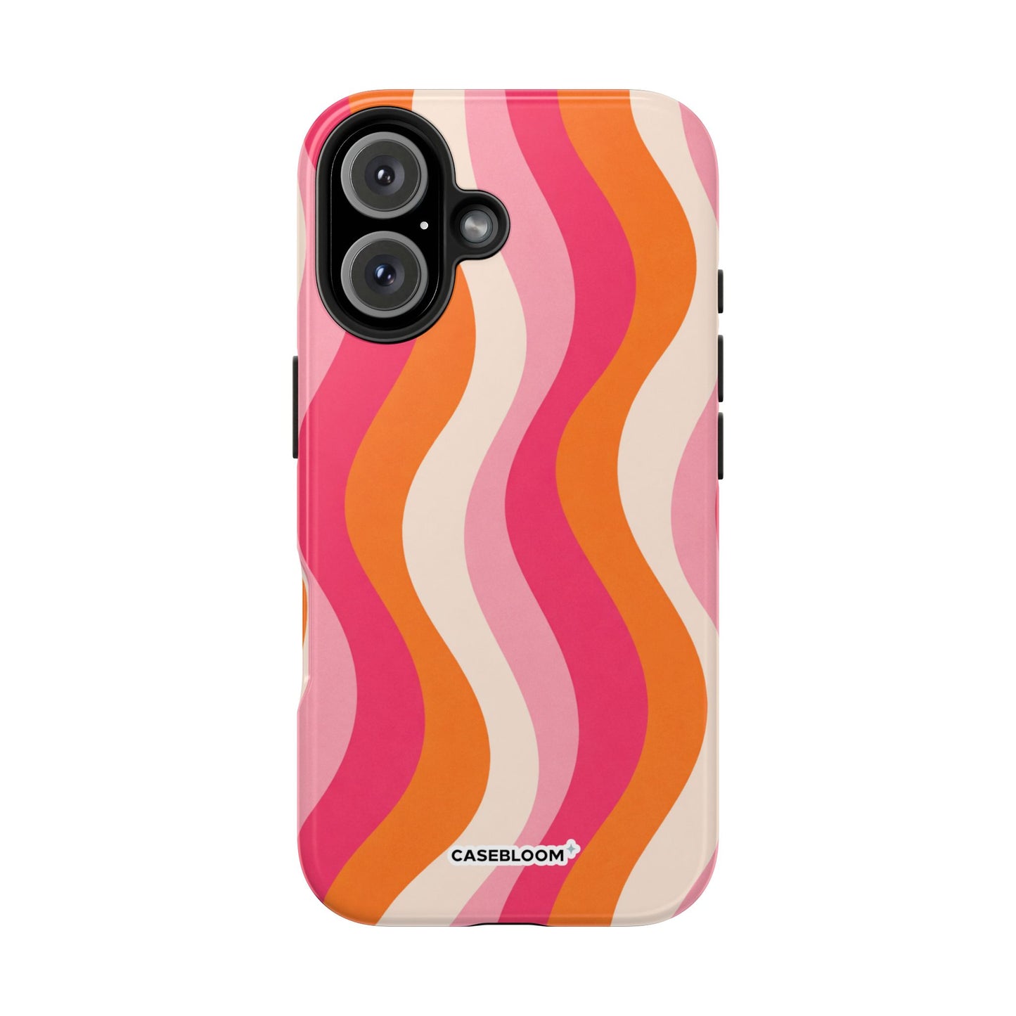 Orange Crush Waves - iPhone Case