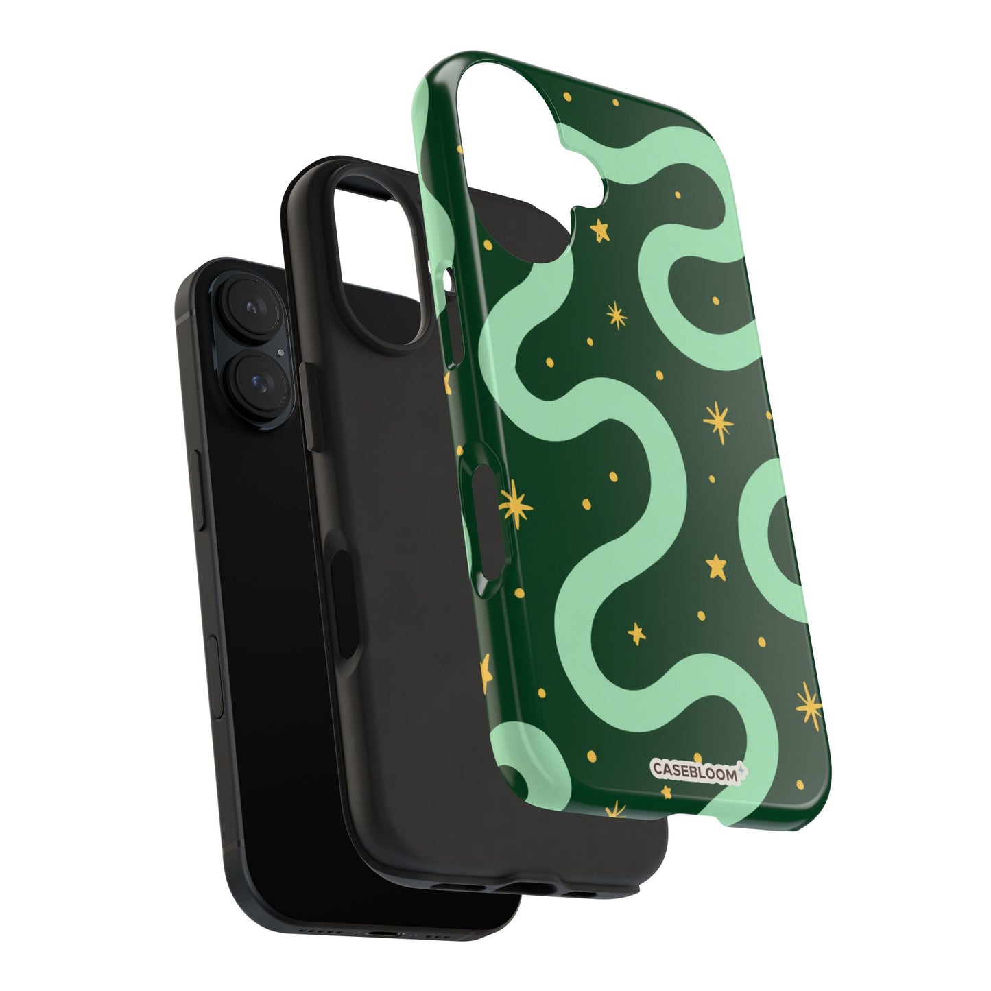 Midnight Mint Glow - iPhone Case