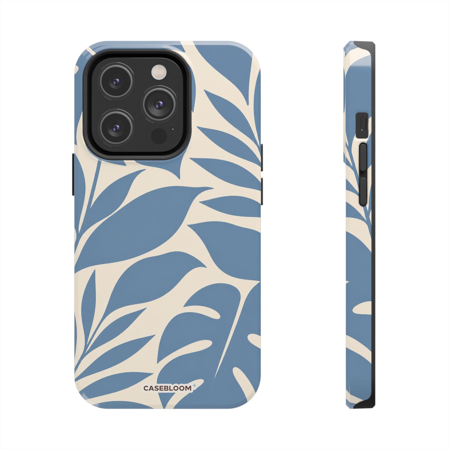 Misty Blue Botanica - iPhone Case