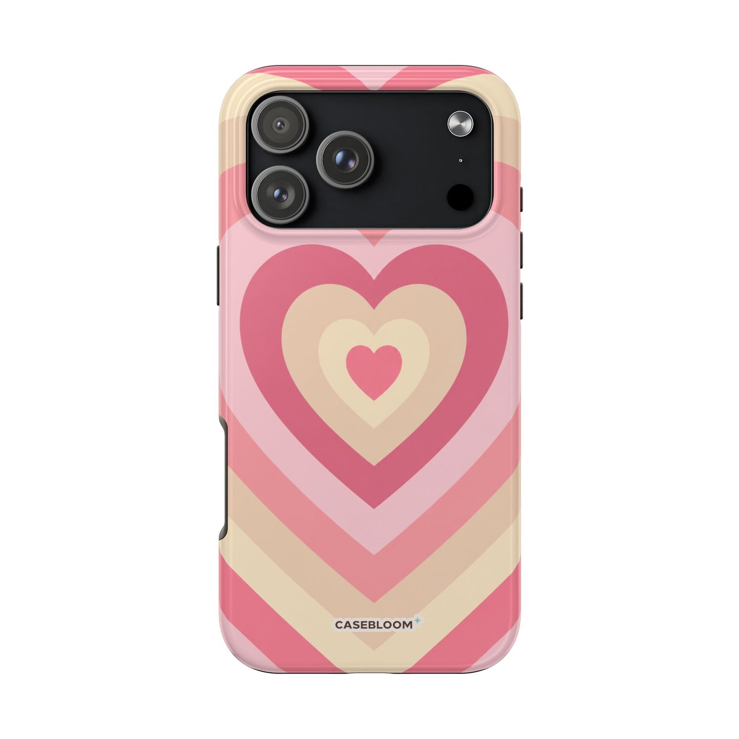 Heart Layers Pink - iPhone Case