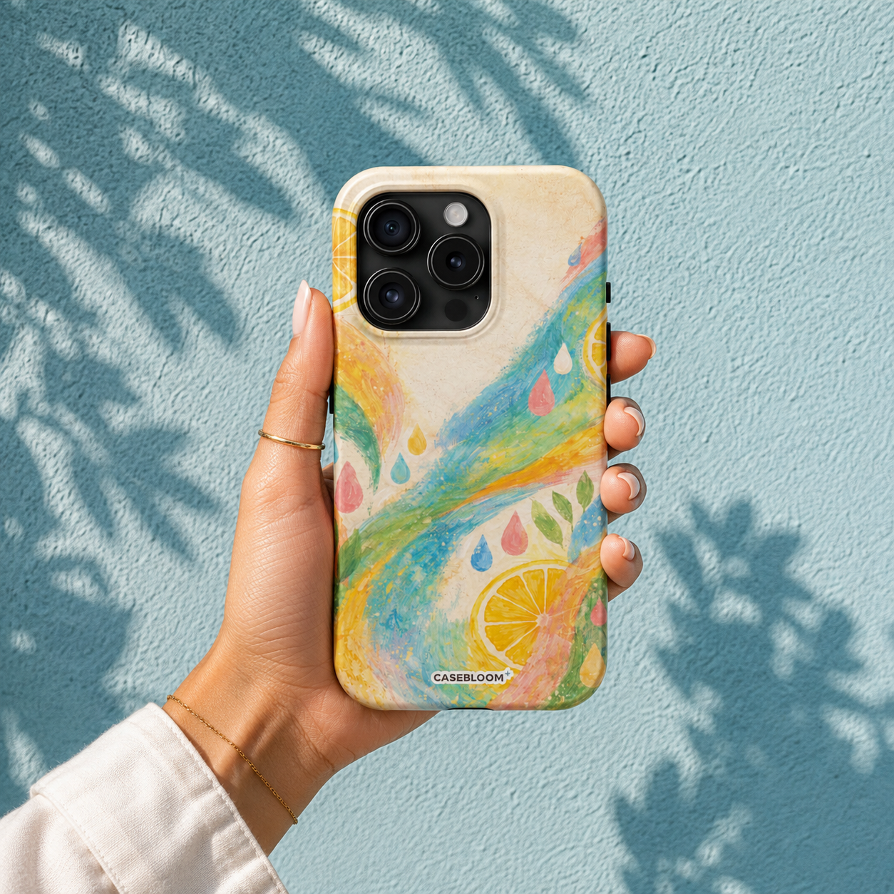 Painted Citrus Brushstroke - iPhone Case