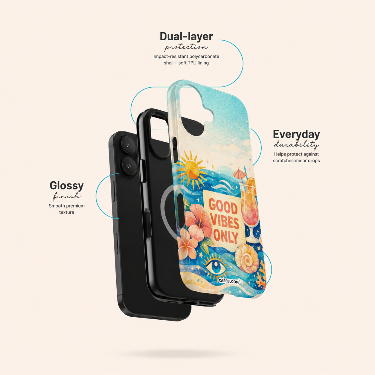 Coastal Good Vibes - iPhone Case