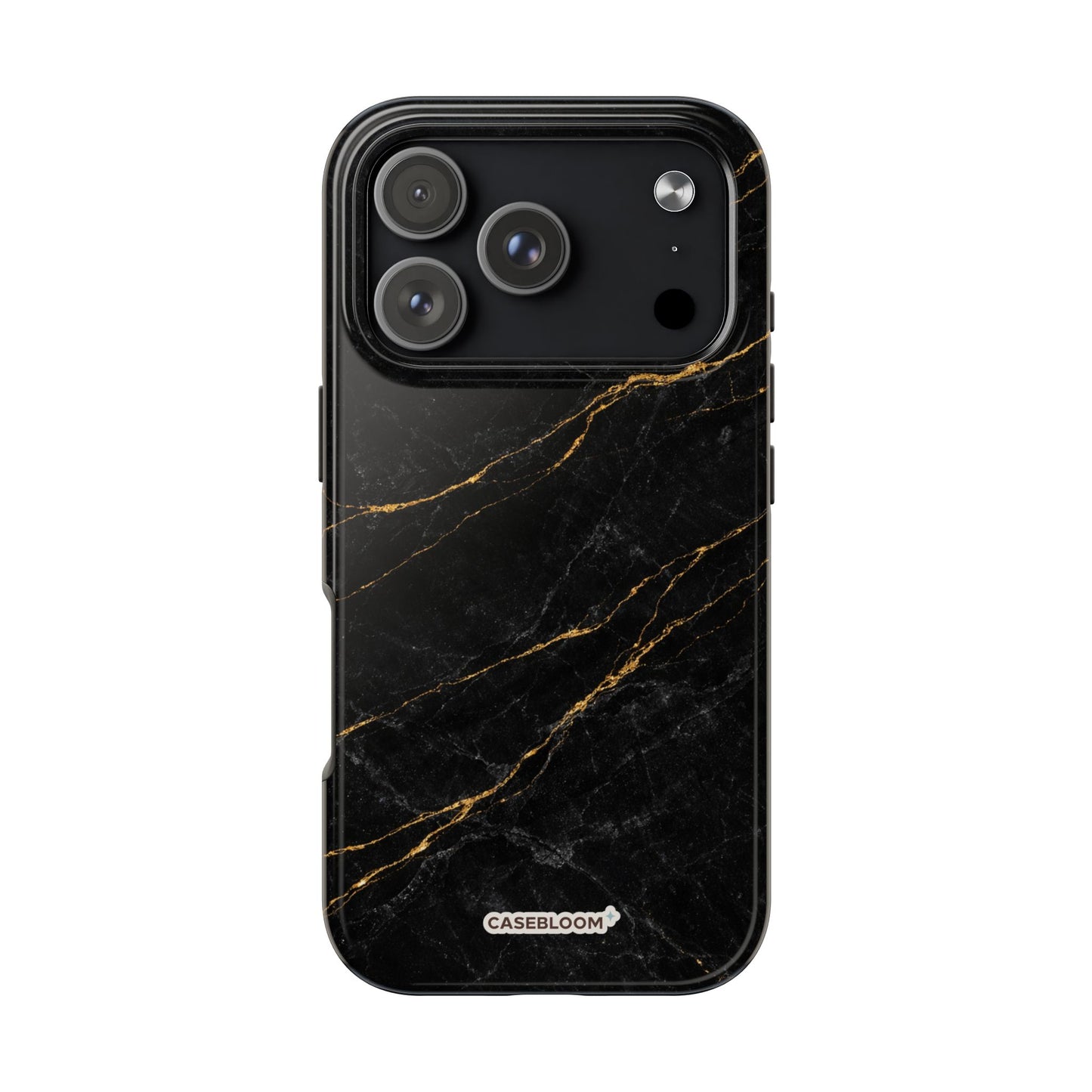 Black Marble Gilded - iPhone Case