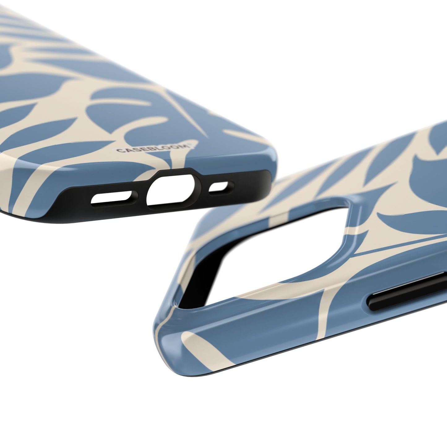 Misty Blue Botanica - iPhone Case