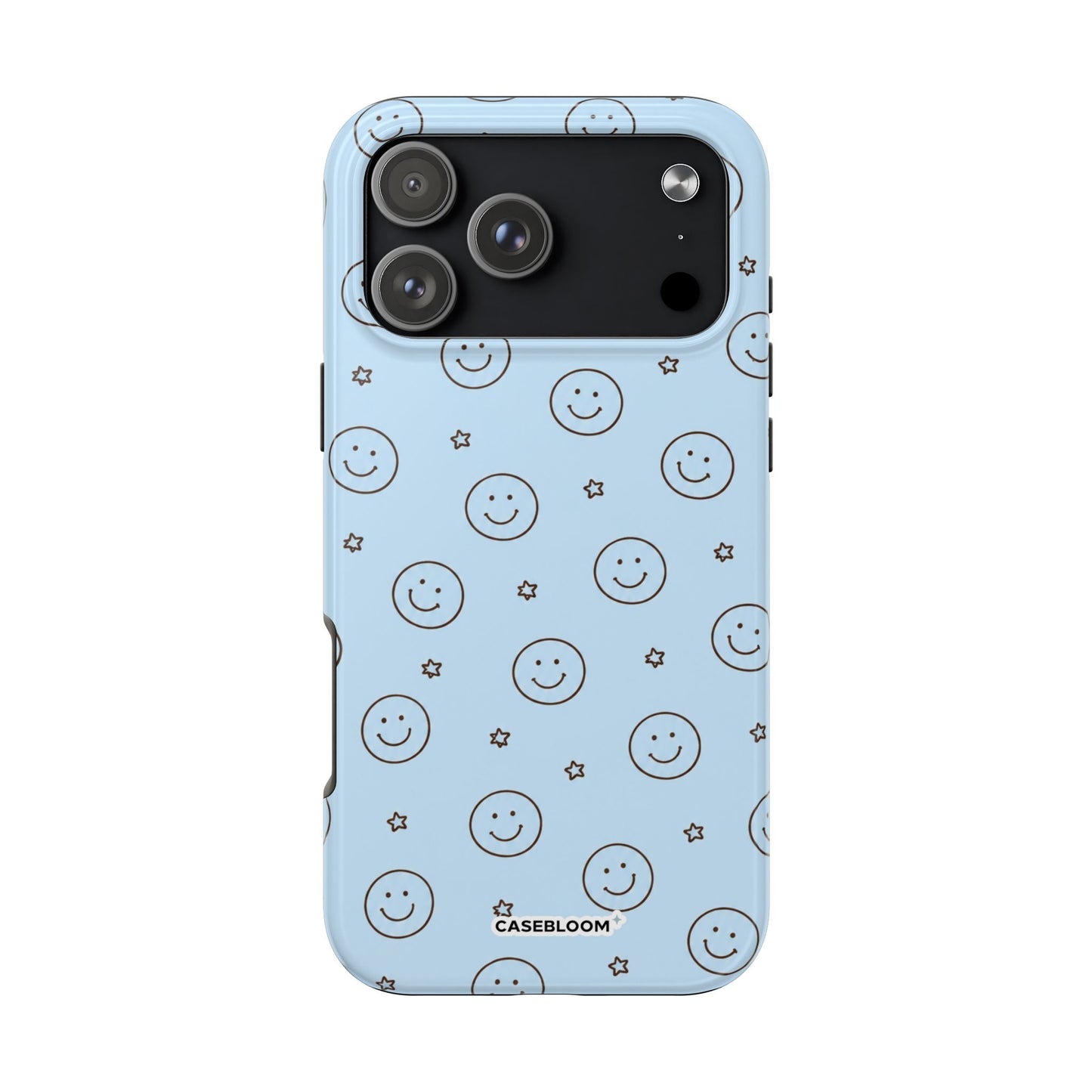 Blue Happy Stars - iPhone Case
