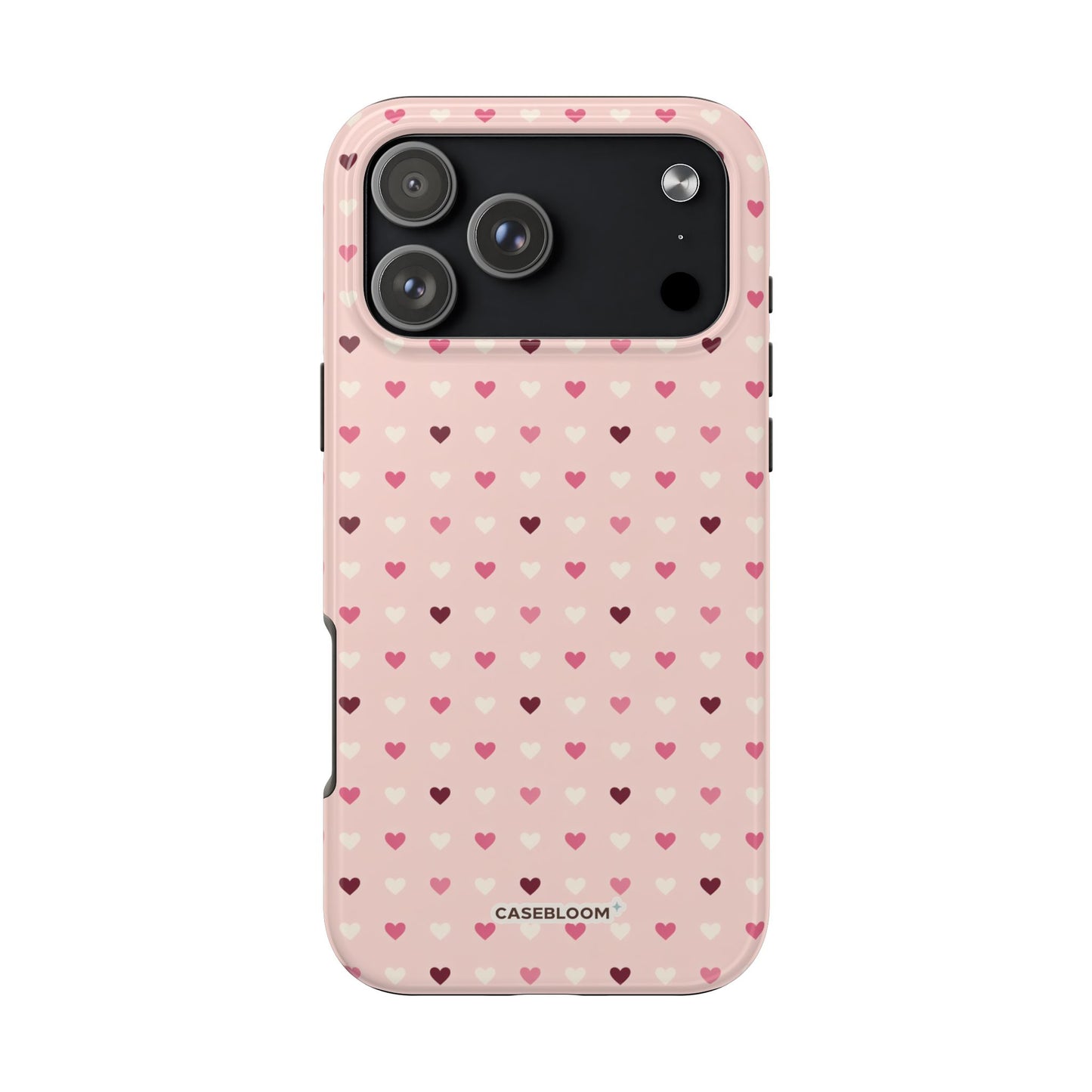 Rosy Dots Heats - iPhone Case