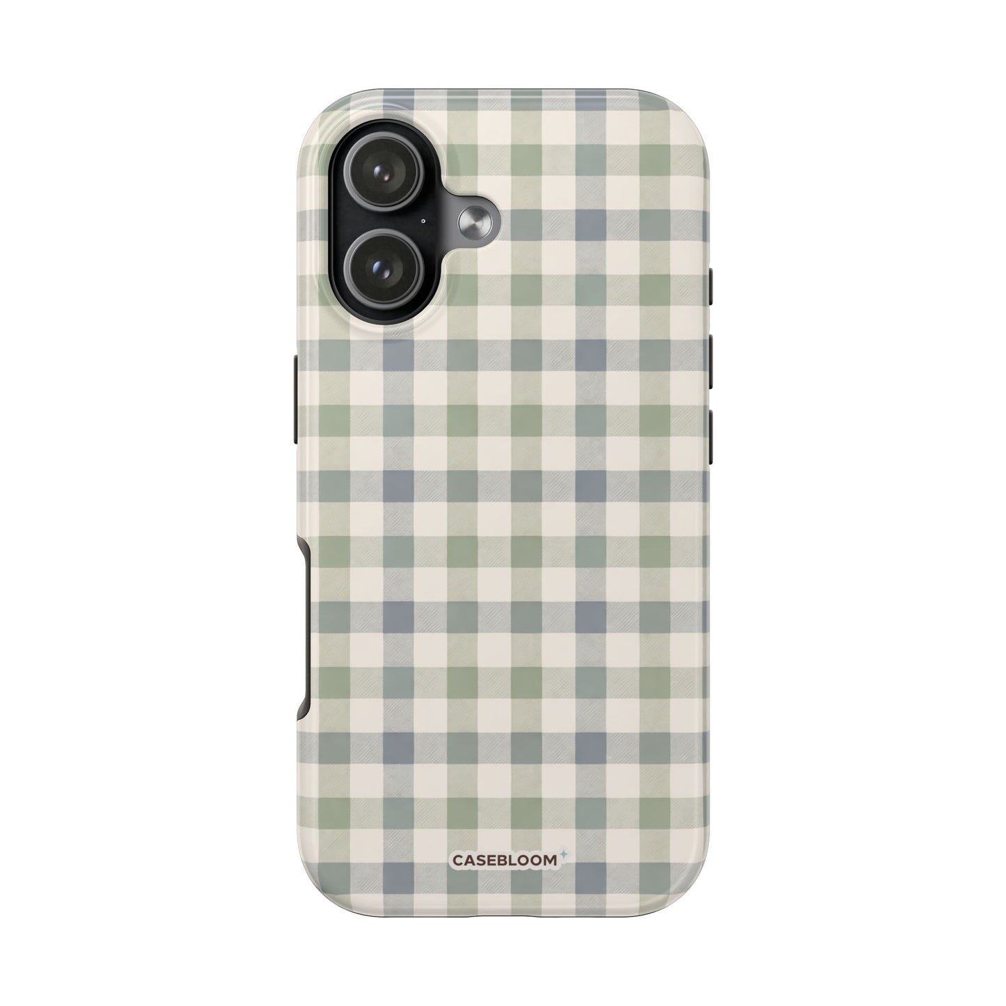 Sage Gingham - iPhone Case