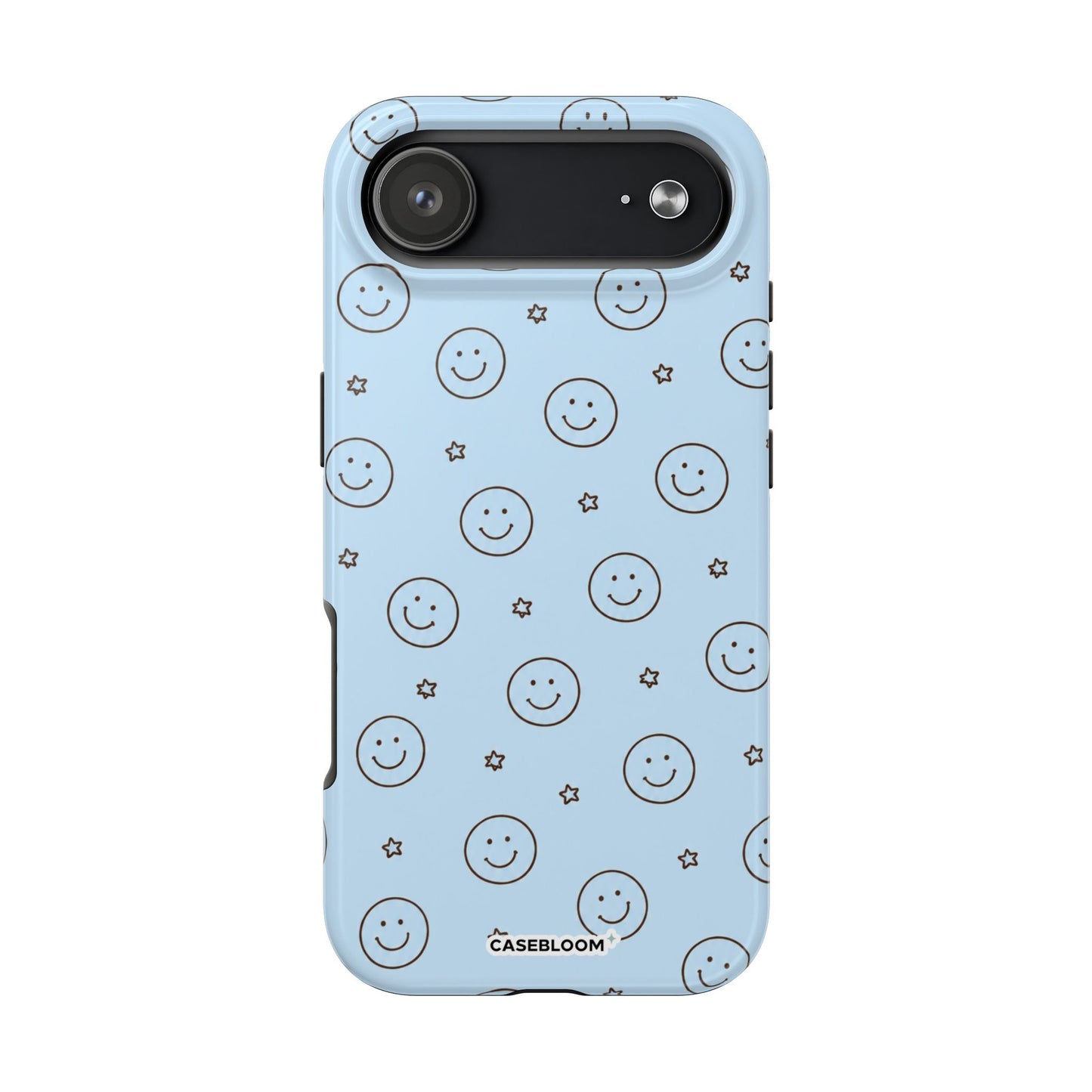 Blue Happy Stars - iPhone Case