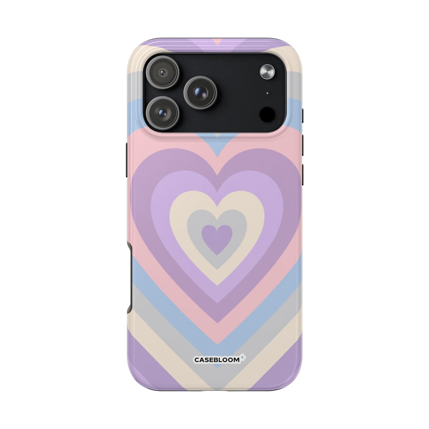 Heart Layers Lilac - iPhone Case