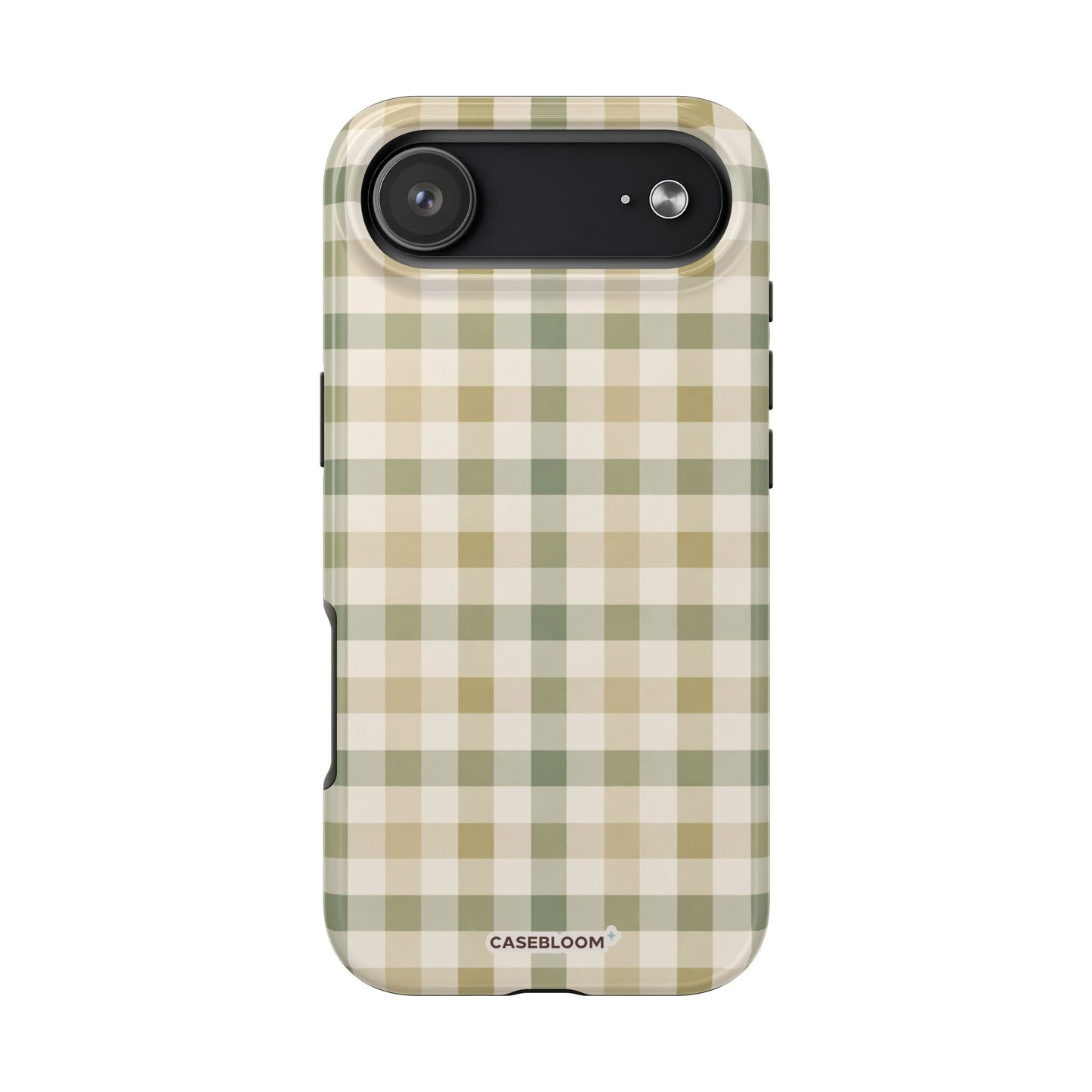 Olive Gingham - iPhone Case