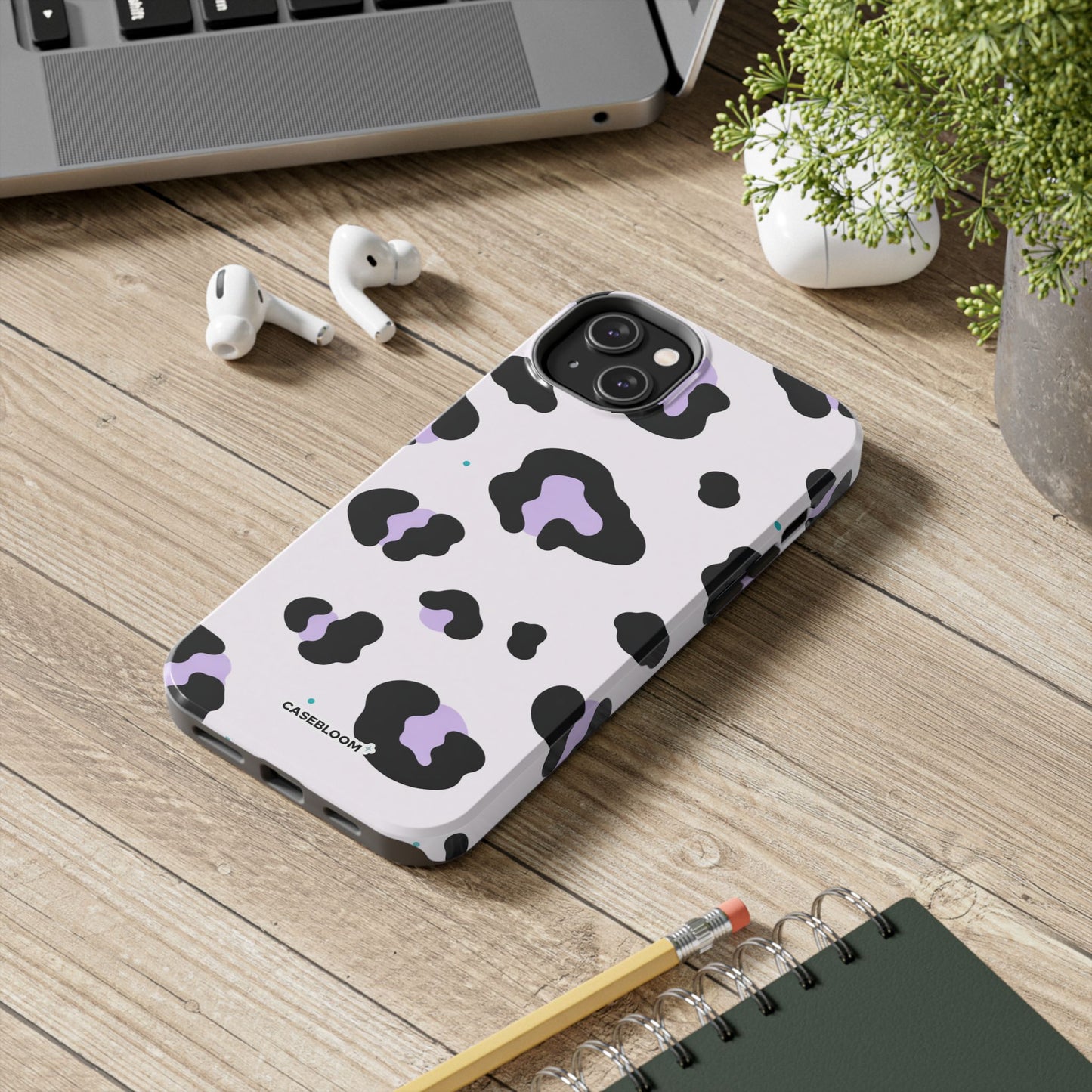 Lilac Leopard - iPhone Case