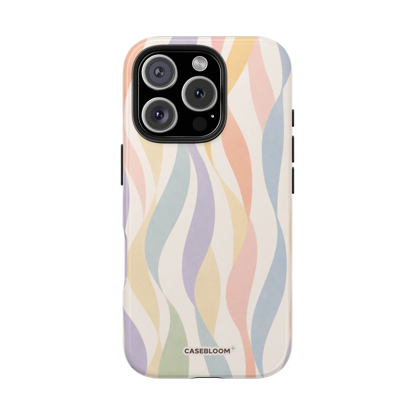 Pastel Wavy Bloom - iPhone Case