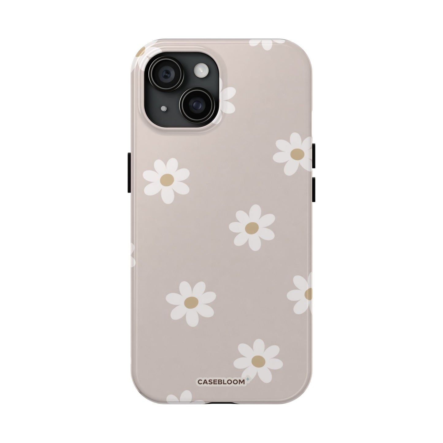 Beige Daisy Pattern - iPhone Case