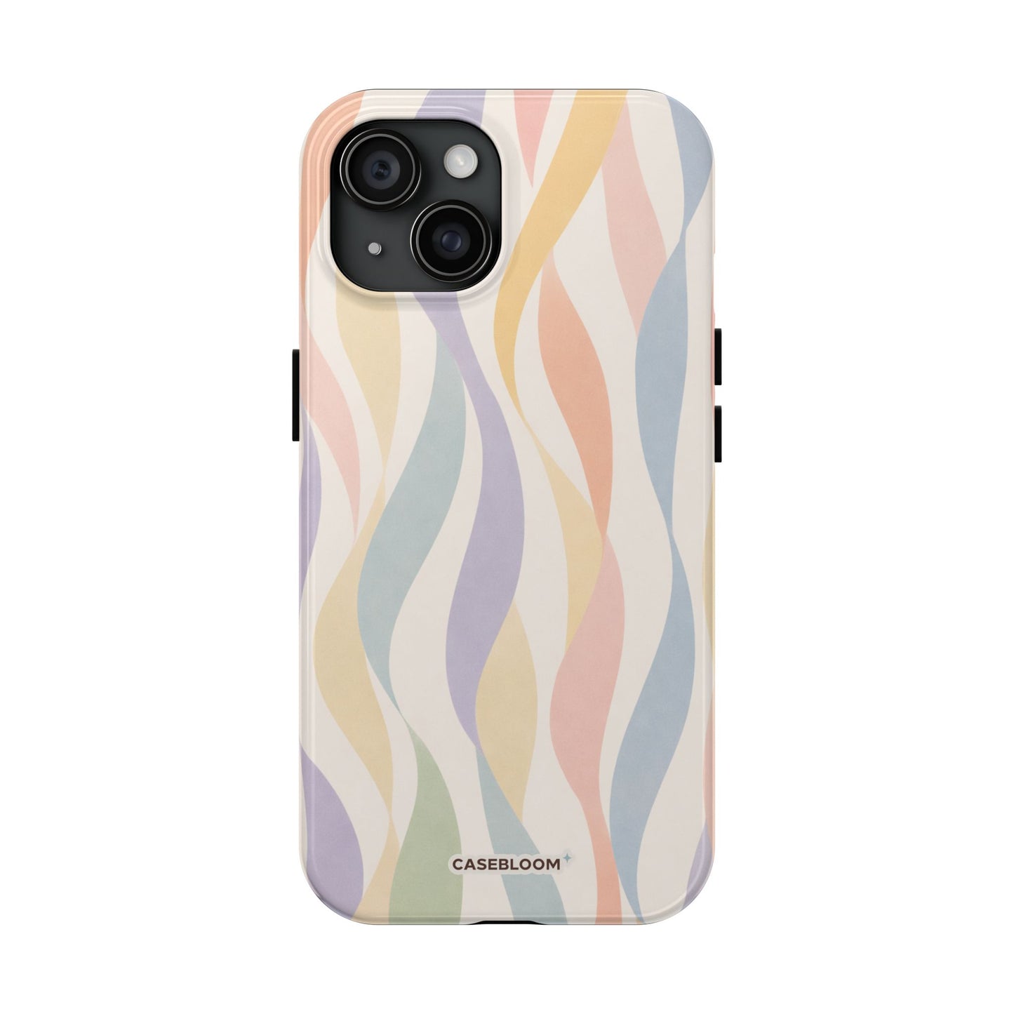 Pastel Wavy Bloom - iPhone Case