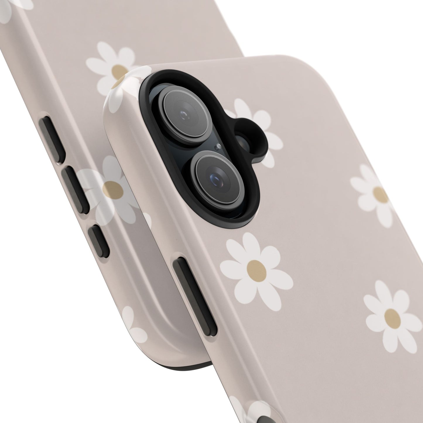 Beige Daisy Pattern - iPhone Case