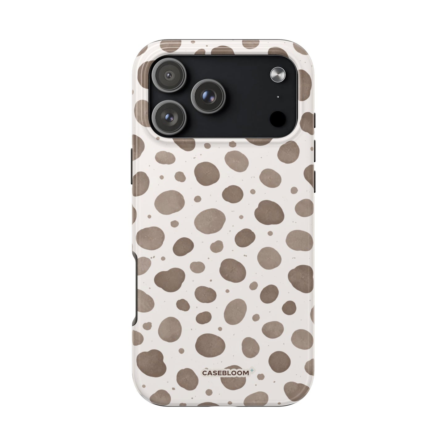 Taupe Dalmatian - iPhone Case