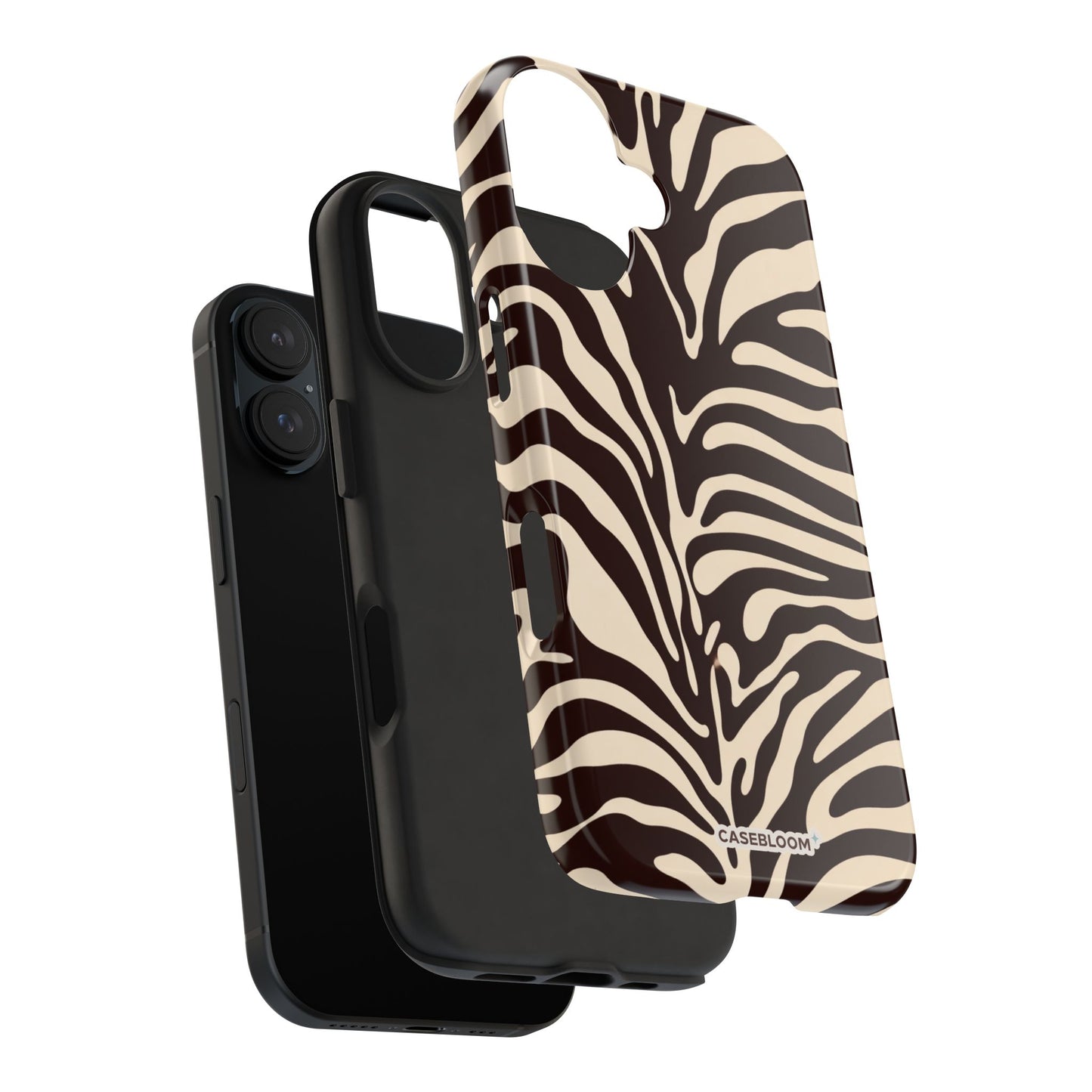 Wild Brown Zebra - iPhone Case