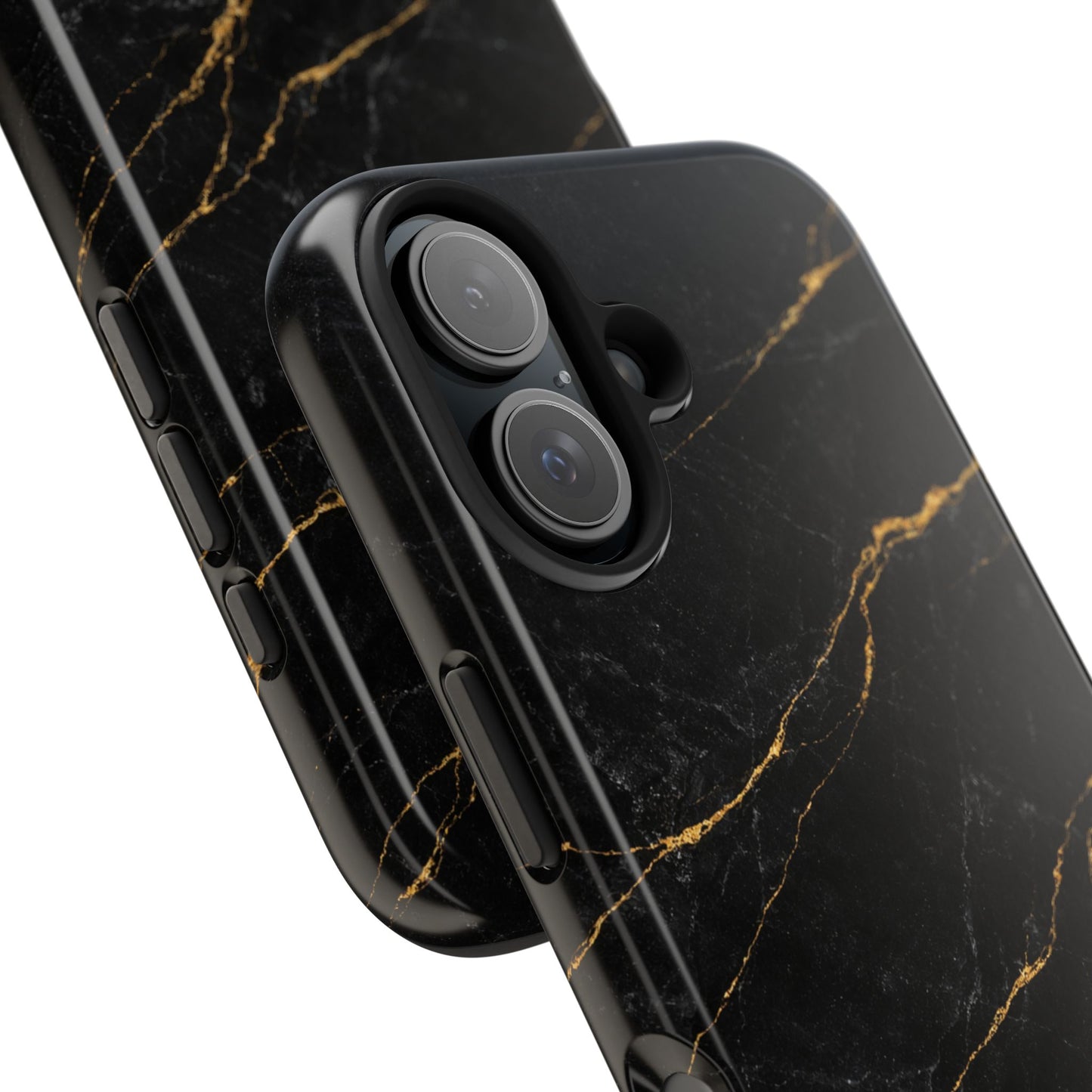Black Marble Gilded - iPhone Case