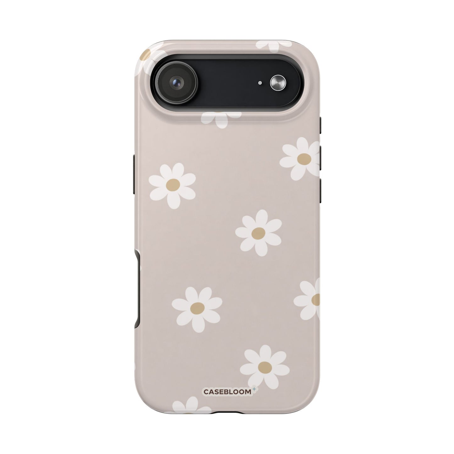 Beige Daisy Pattern - iPhone Case