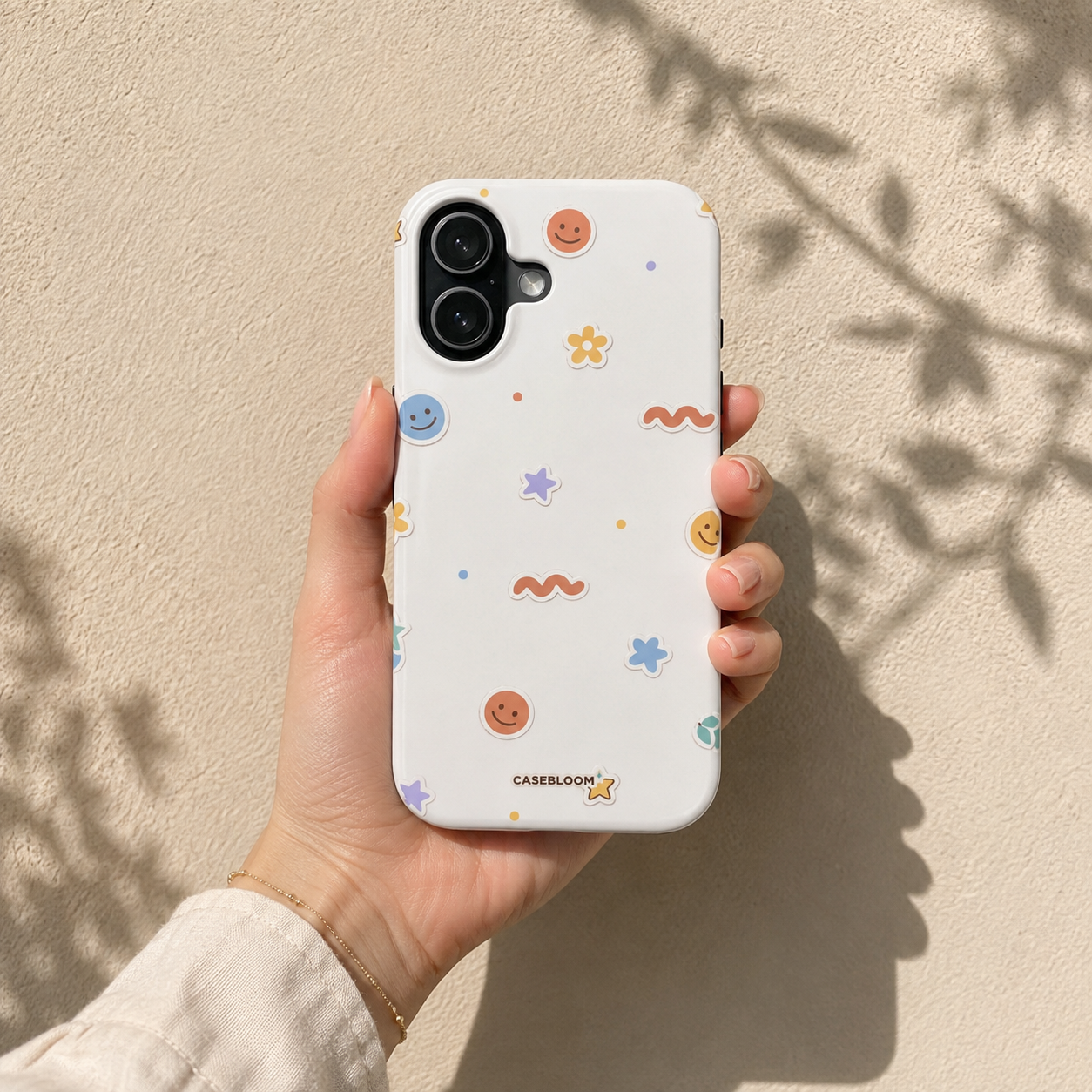 Pastel Sticker Smile - iPhone Case