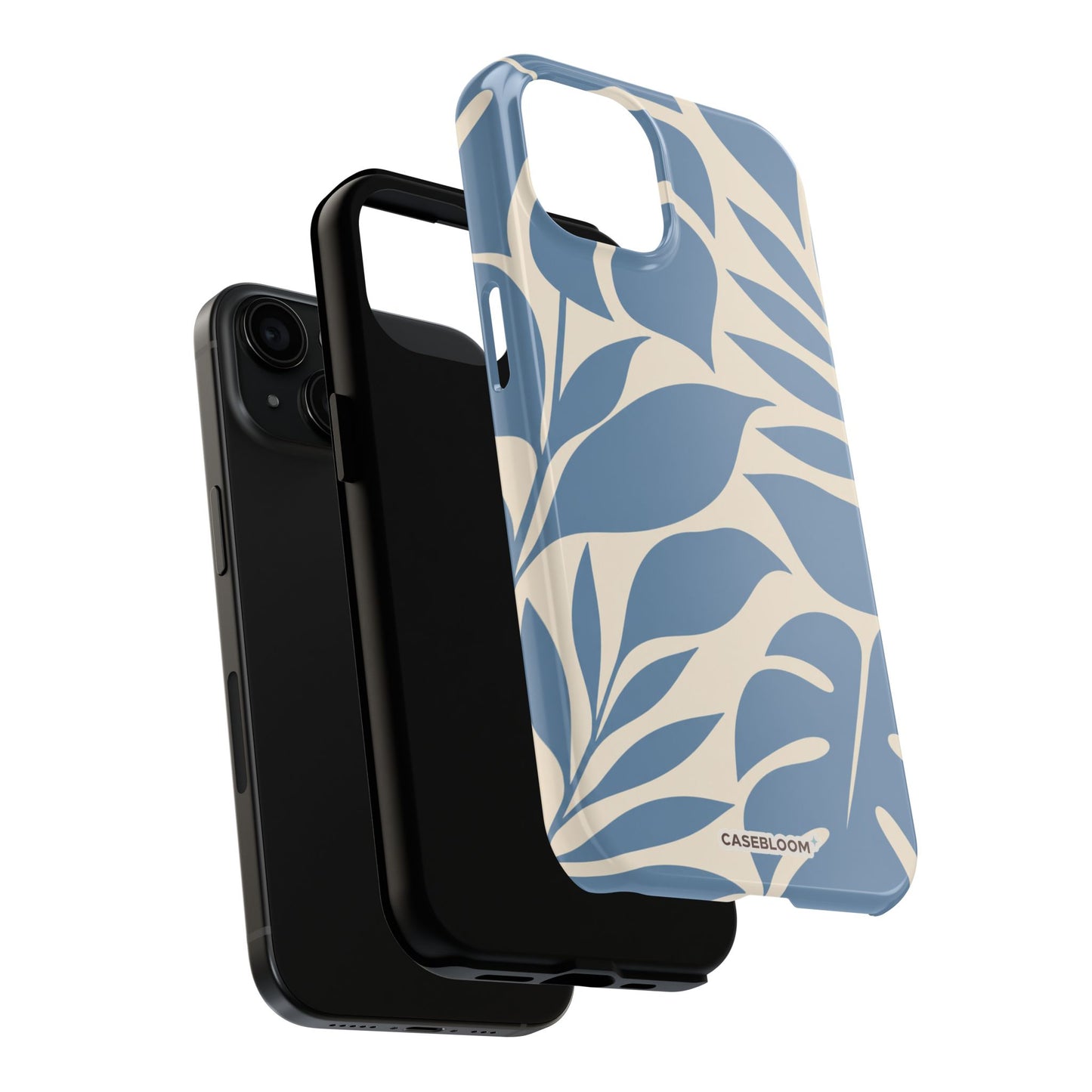 Misty Blue Botanica - iPhone Case