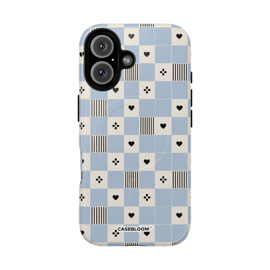 Powder Blue Heart - iPhone Case
