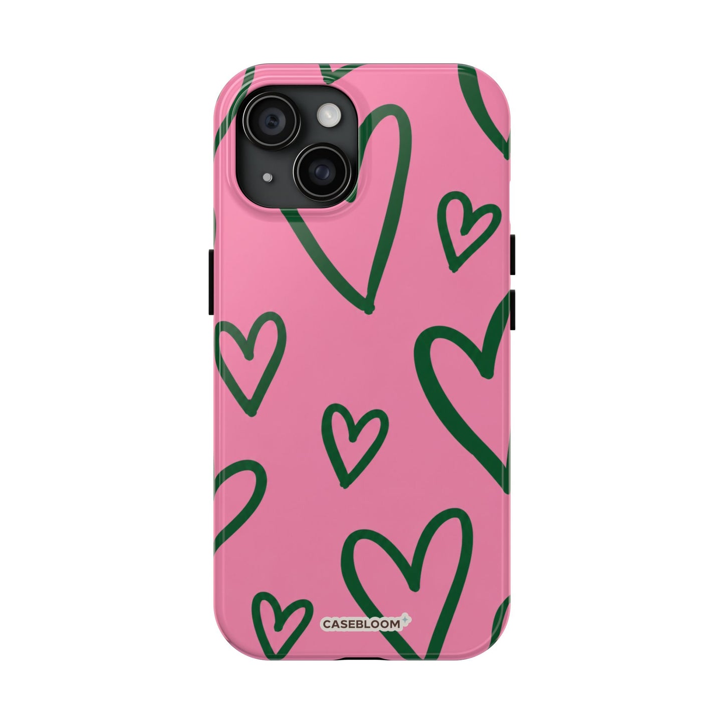 Pink Hearts - iPhone Case
