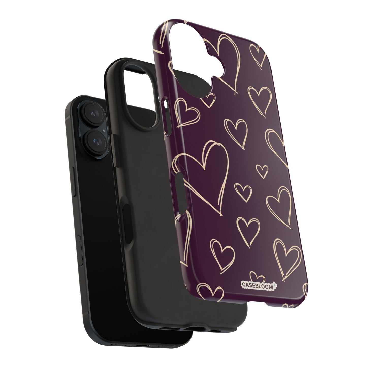 Velvet Hearts - iPhone Case