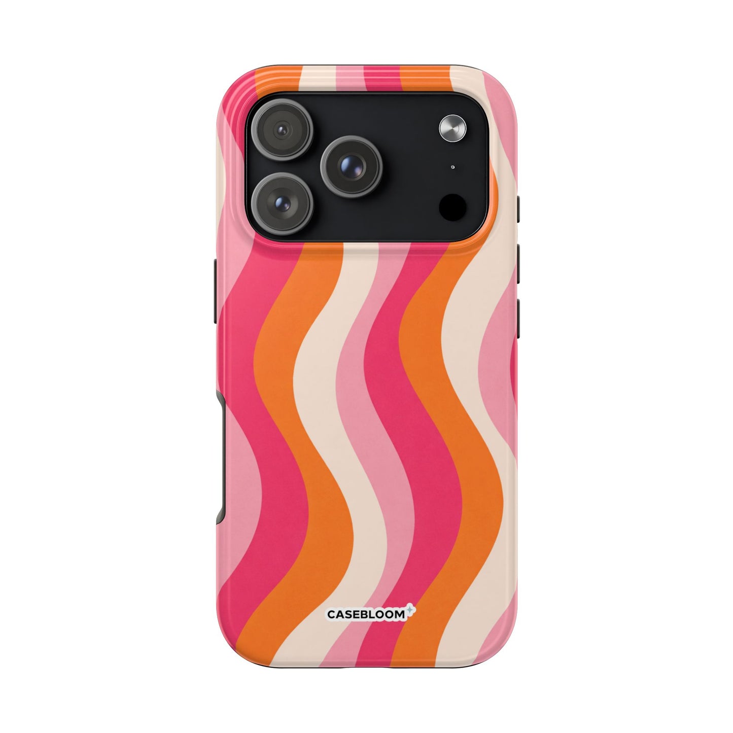Orange Crush Waves - iPhone Case