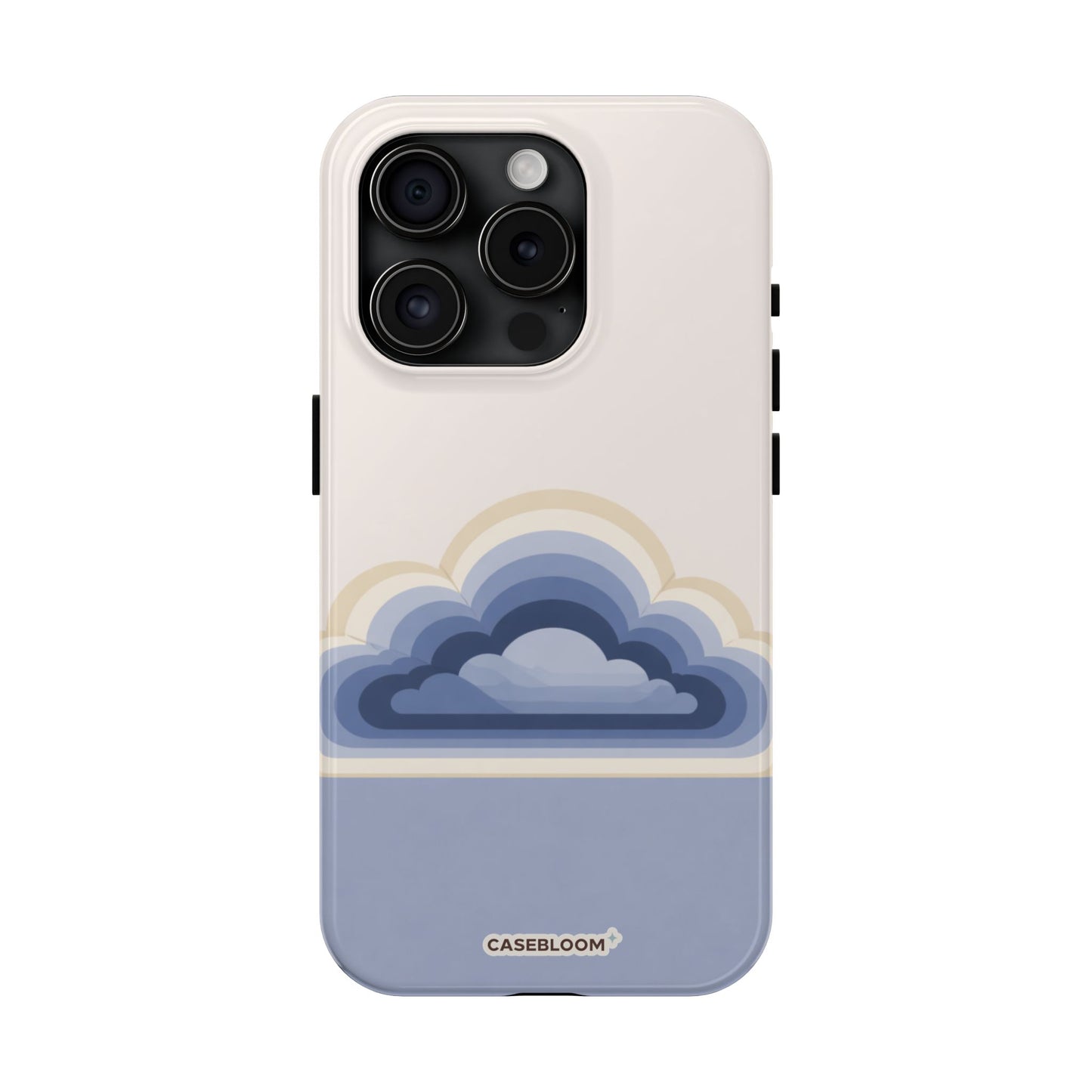 Blue Retro Cloud - iPhone Case