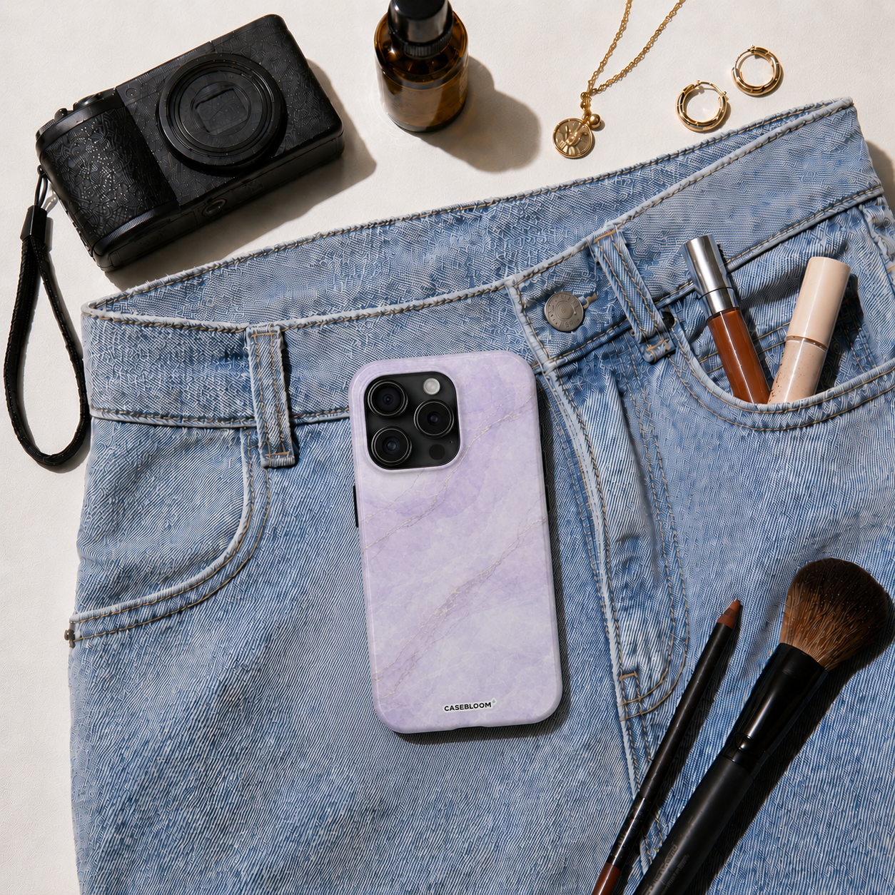 Marble Lilac - iPhone Case