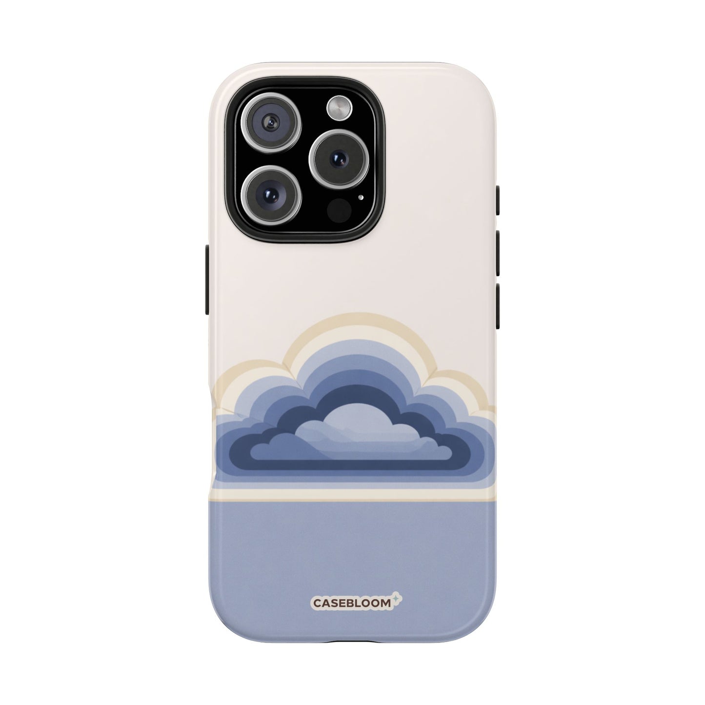 Blue Retro Cloud - iPhone Case