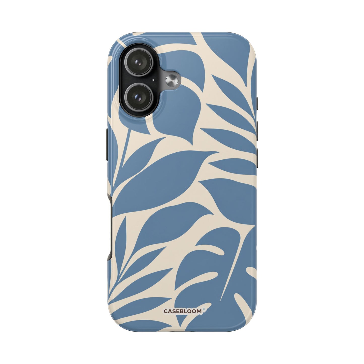 Misty Blue Botanica - iPhone Case
