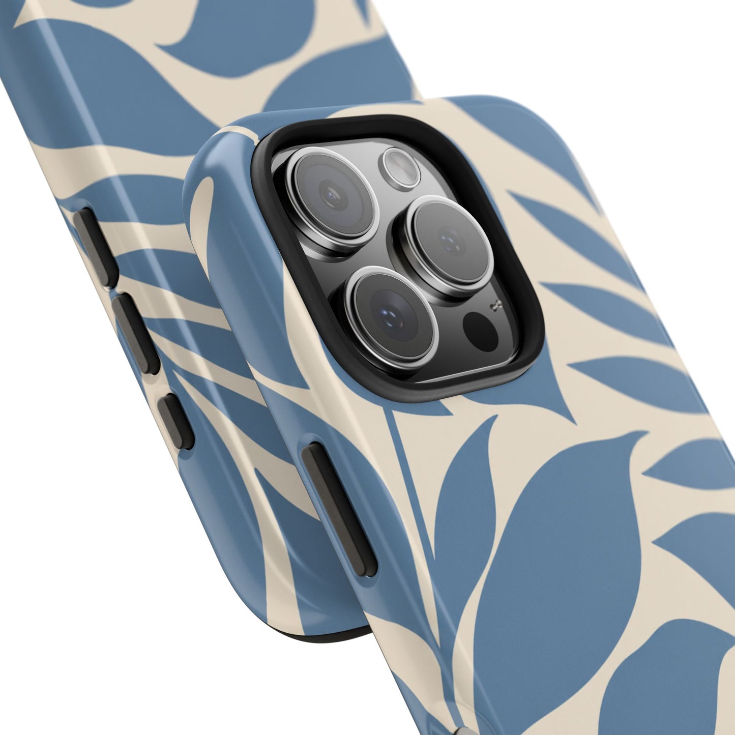 Misty Blue Botanica - iPhone Case