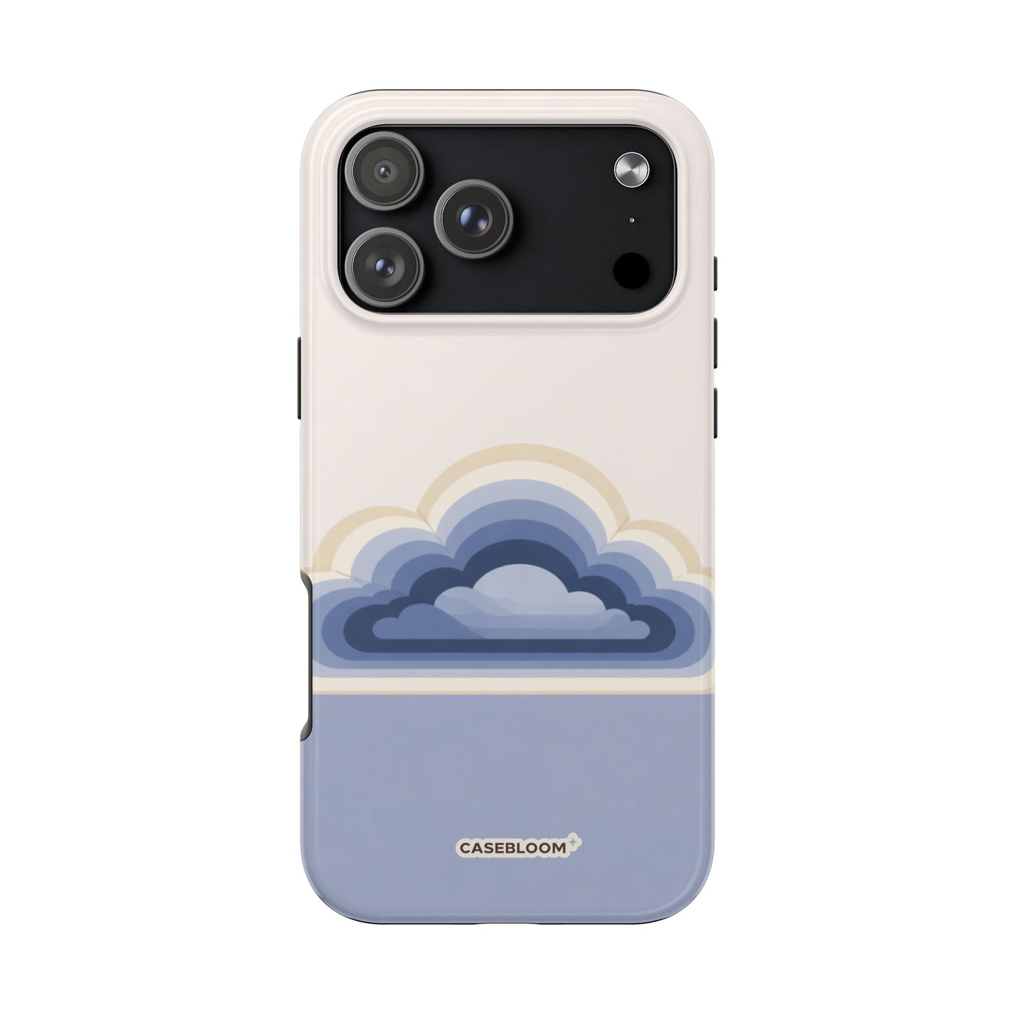 Blue Retro Cloud - iPhone Case