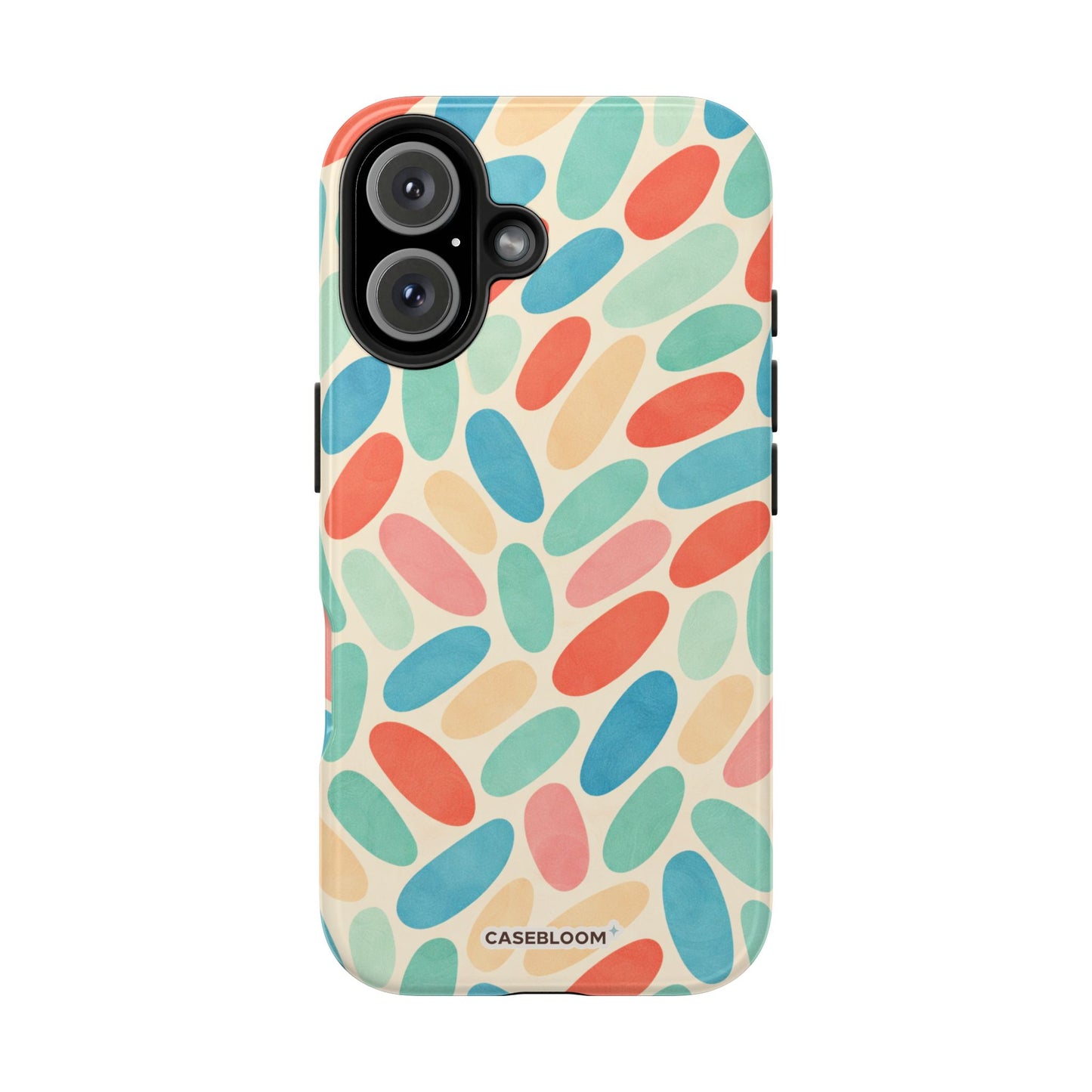 Retro Pebbles - iPhone Case