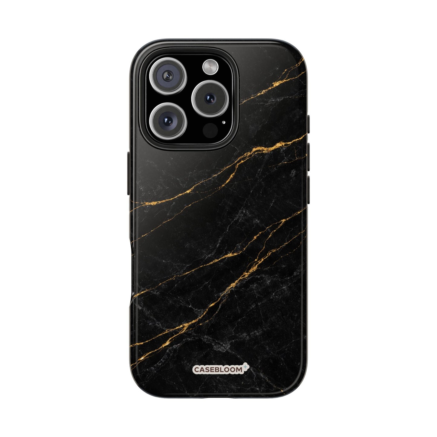 Black Marble Gilded - iPhone Case