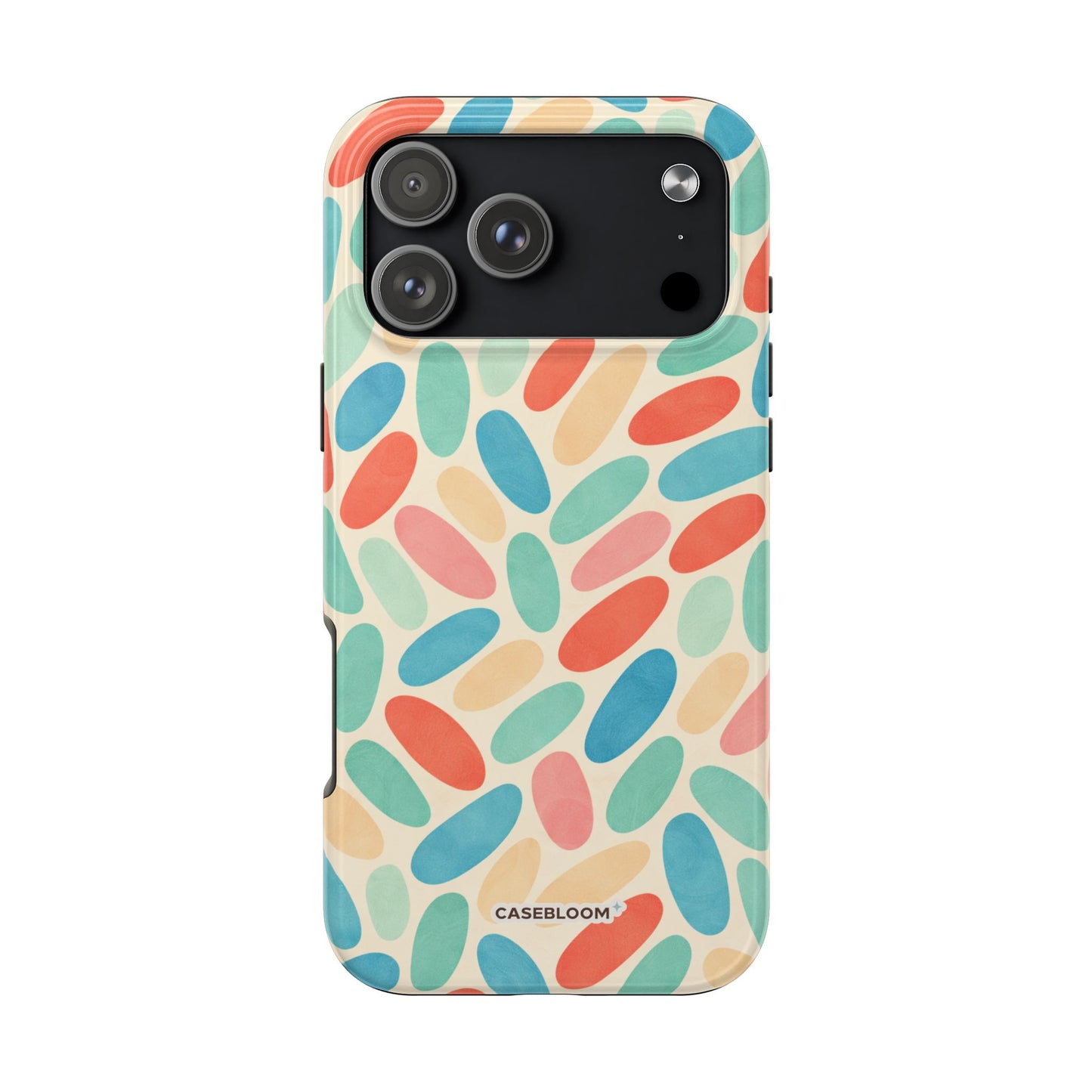 Retro Pebbles - iPhone Case