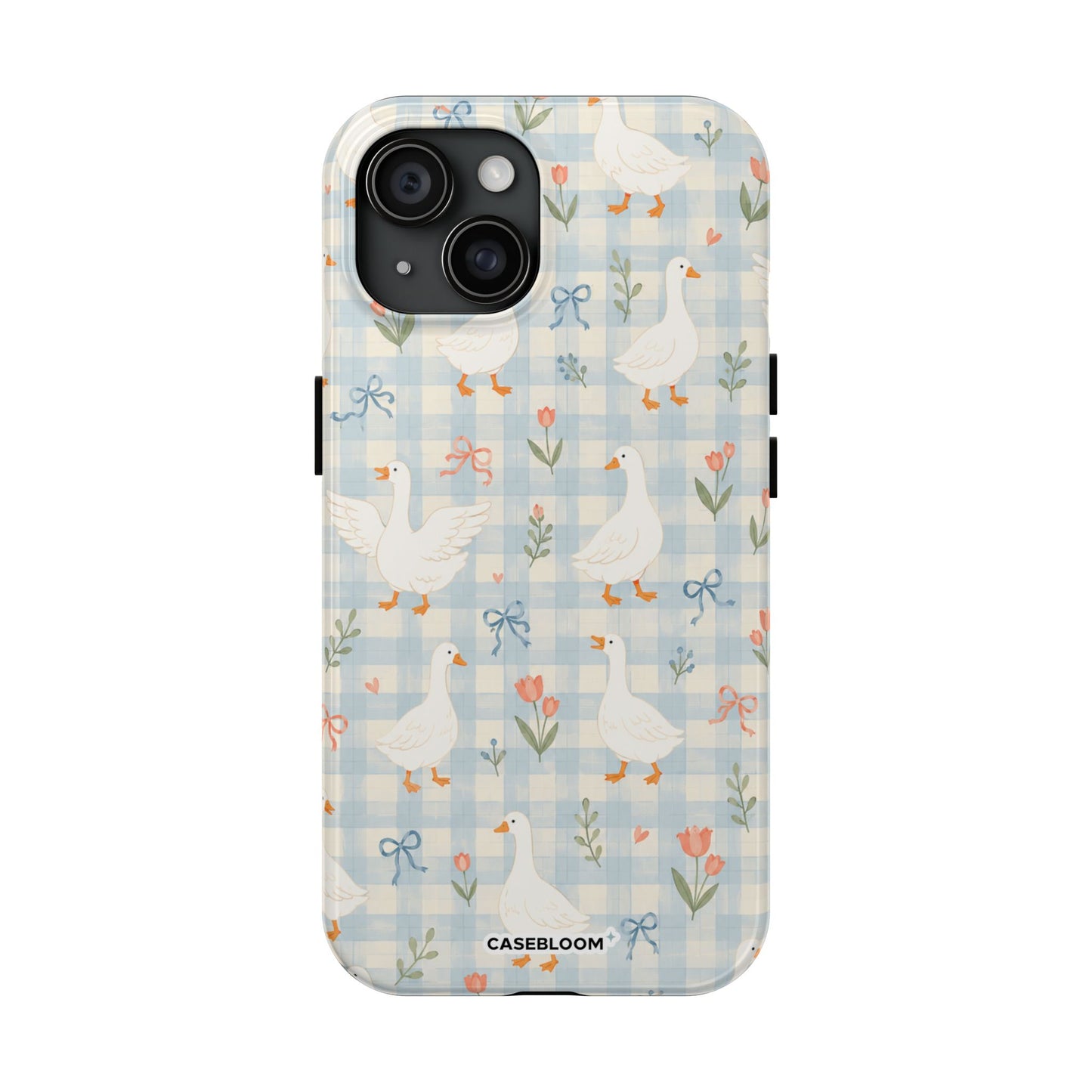 Blue Bow Goose - iPhone Case