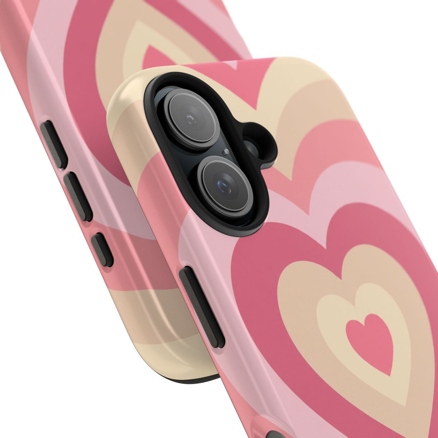Heart Layers Pink - iPhone Case