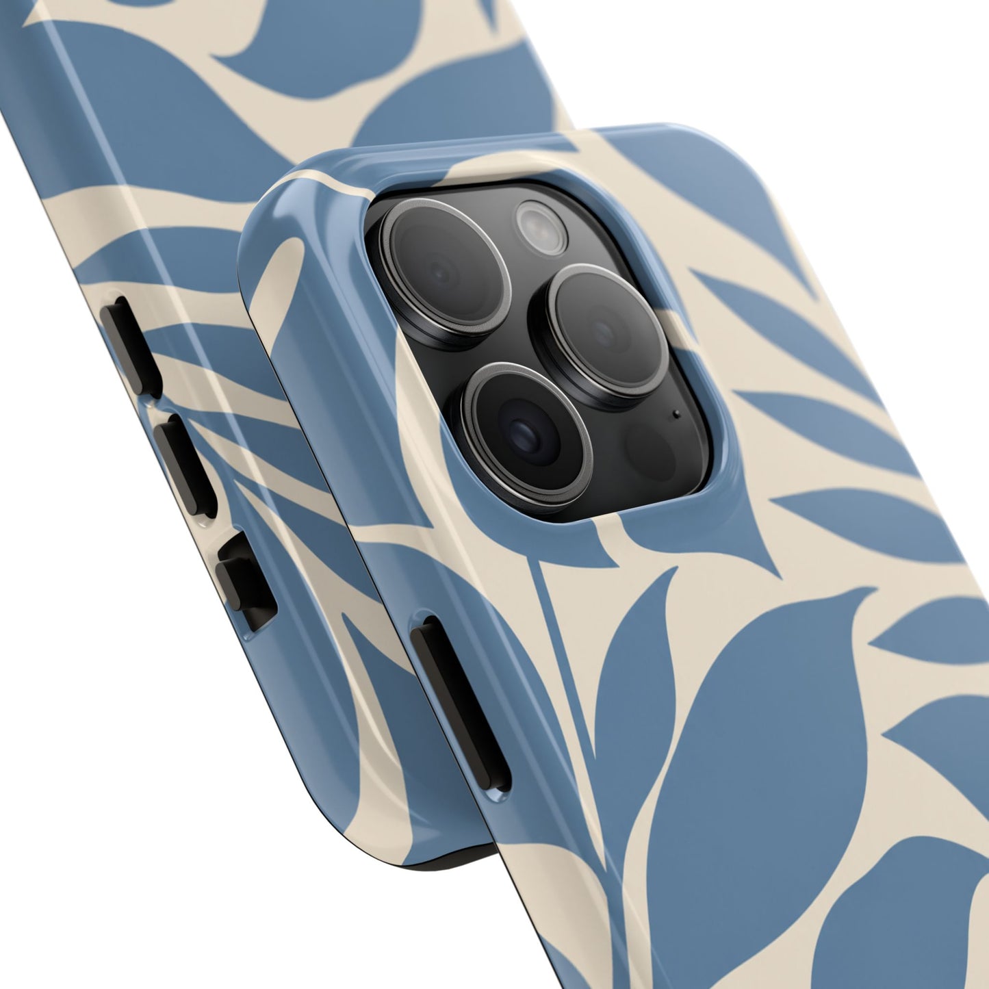 Misty Blue Botanica - iPhone Case
