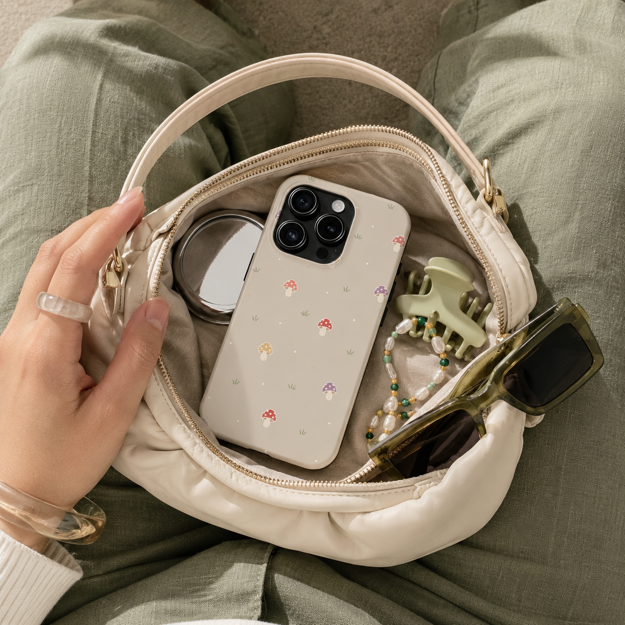 Mushroom Meadow - iPhone Case
